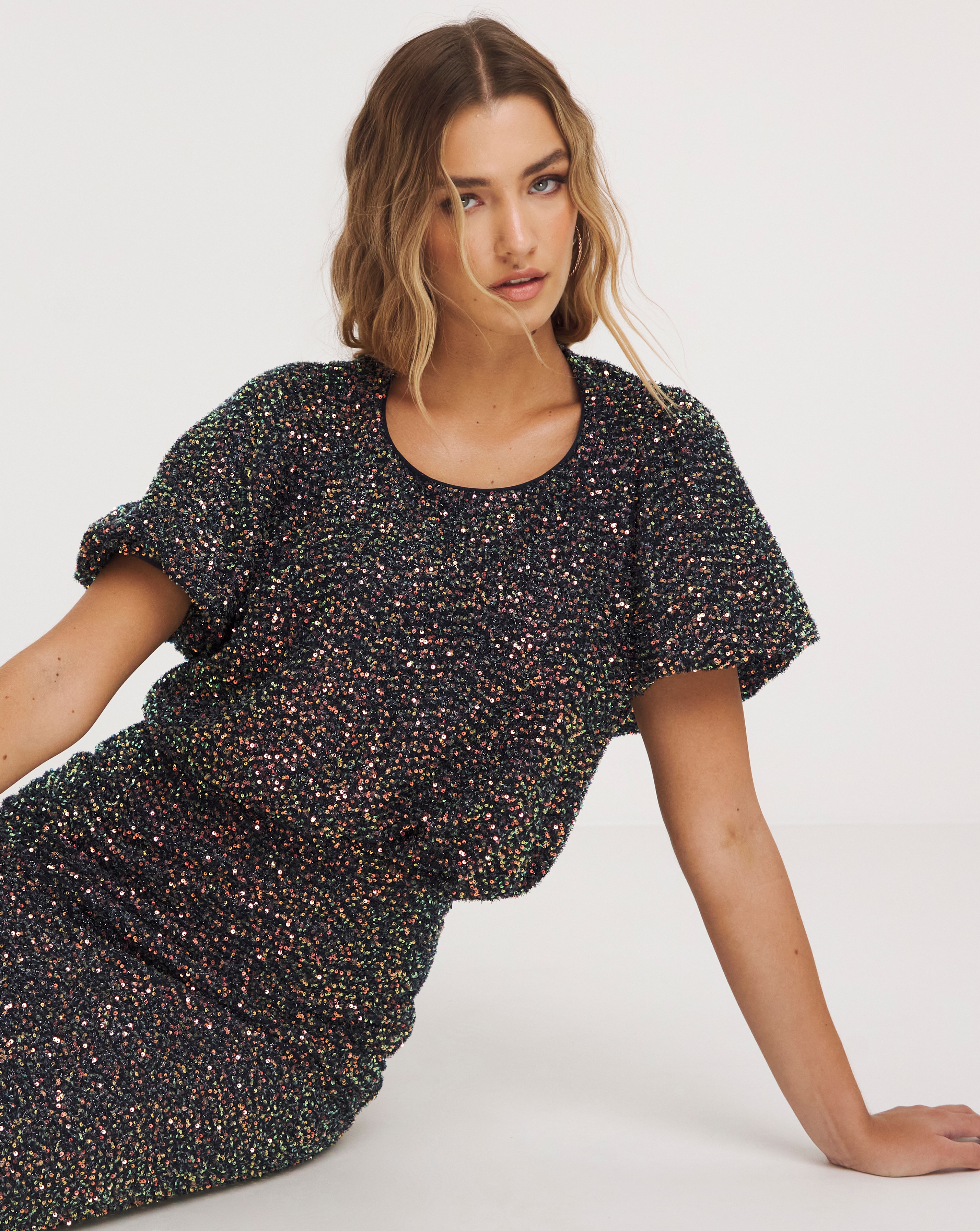 Joanna hope sequin tops new arrivals