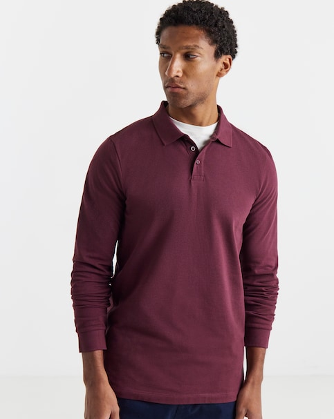 New In - Core Long Sleeve Pique Polo