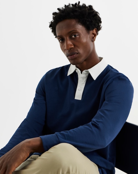 New In - Long Sleeve Rugby Polo-Long