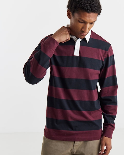 New In - Long Sleeve Rugby Polo-Long