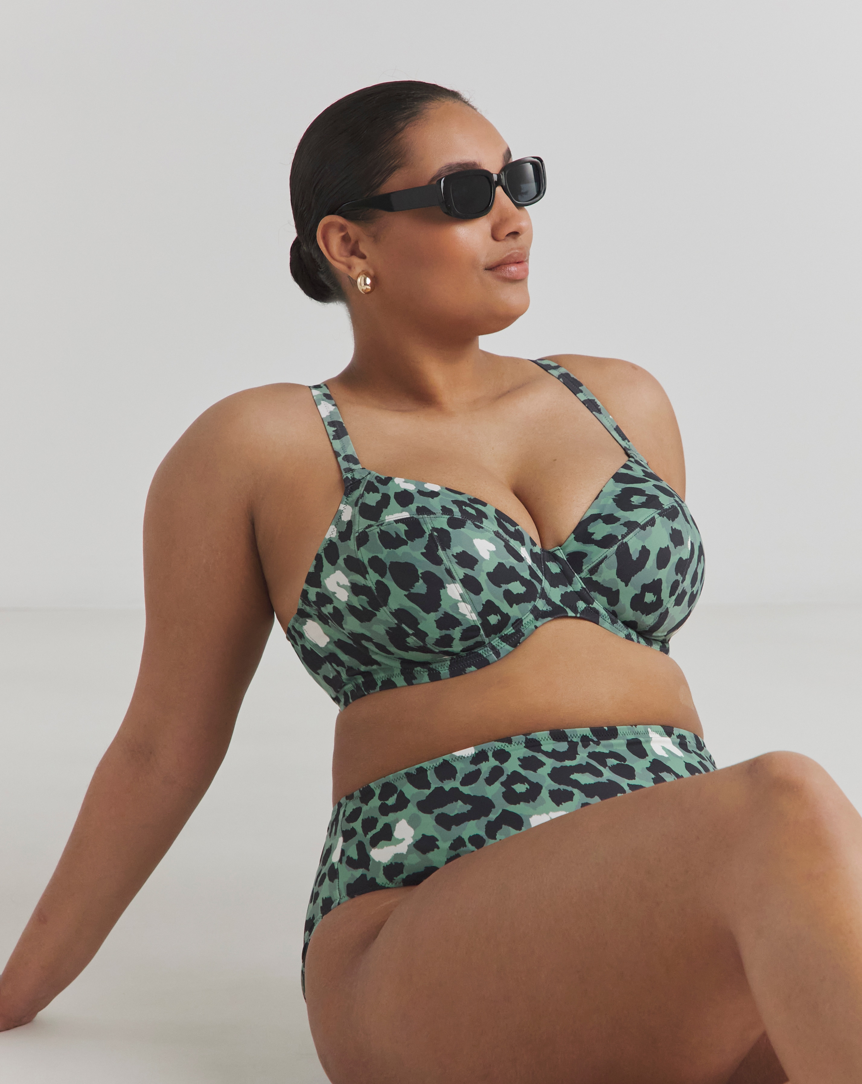 Elomi Jungle Bay Plunge Bikini Top