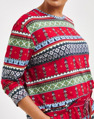 Chelsea Peers Nutcracker Fair Isle Jersey Crew Pyjama Set
