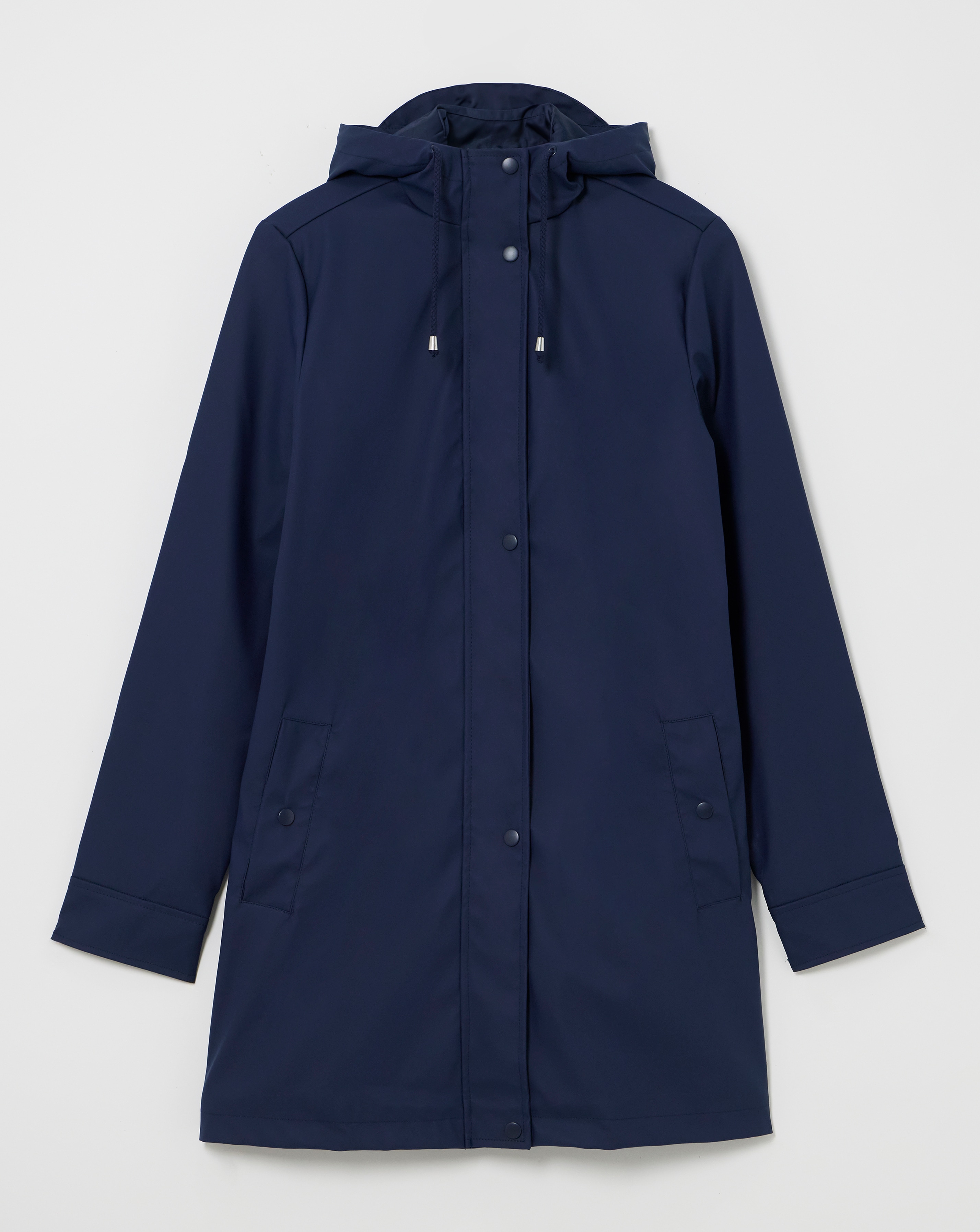 Simply Be Navy Rubberised Mac