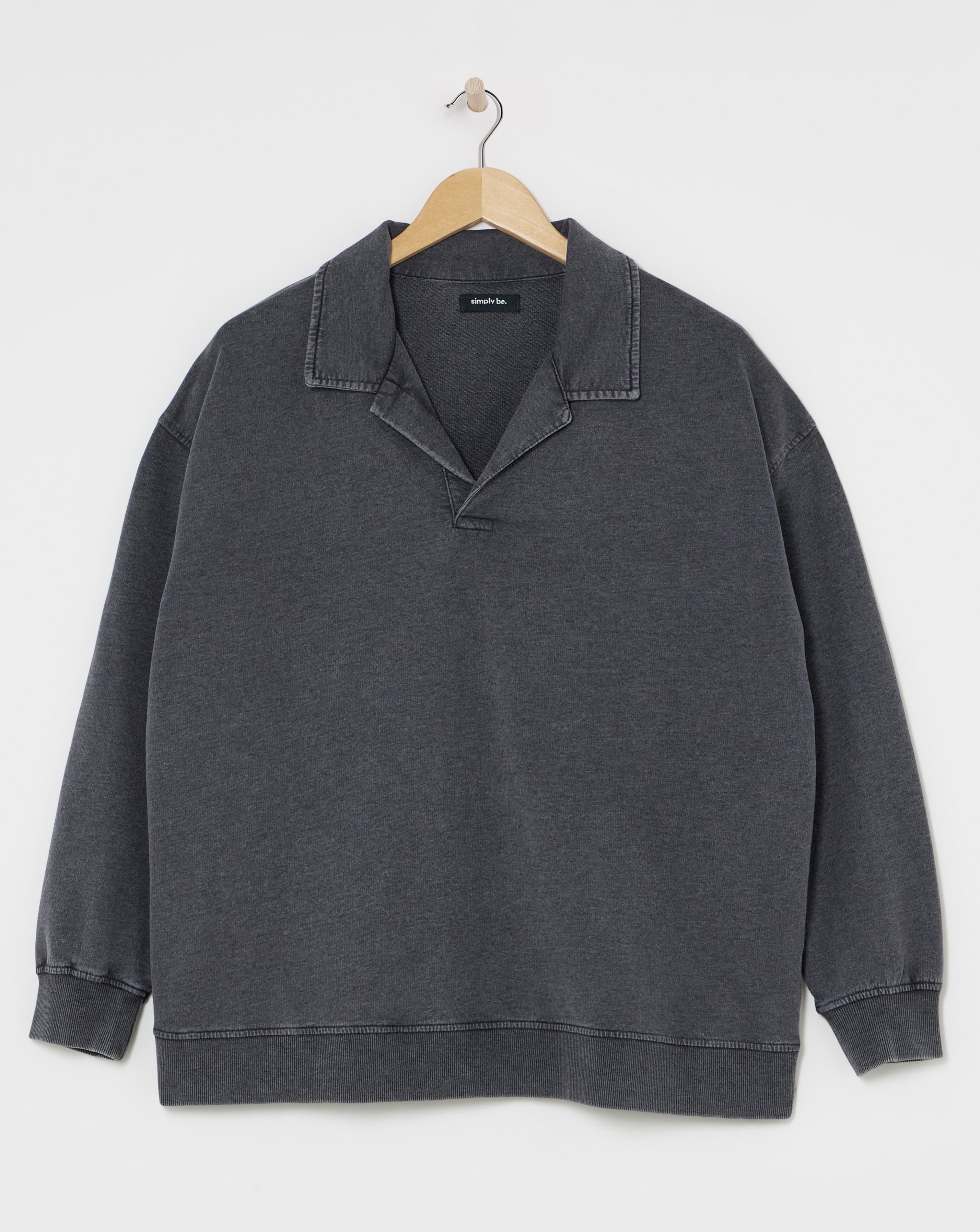 Open Collar Sweatshirt