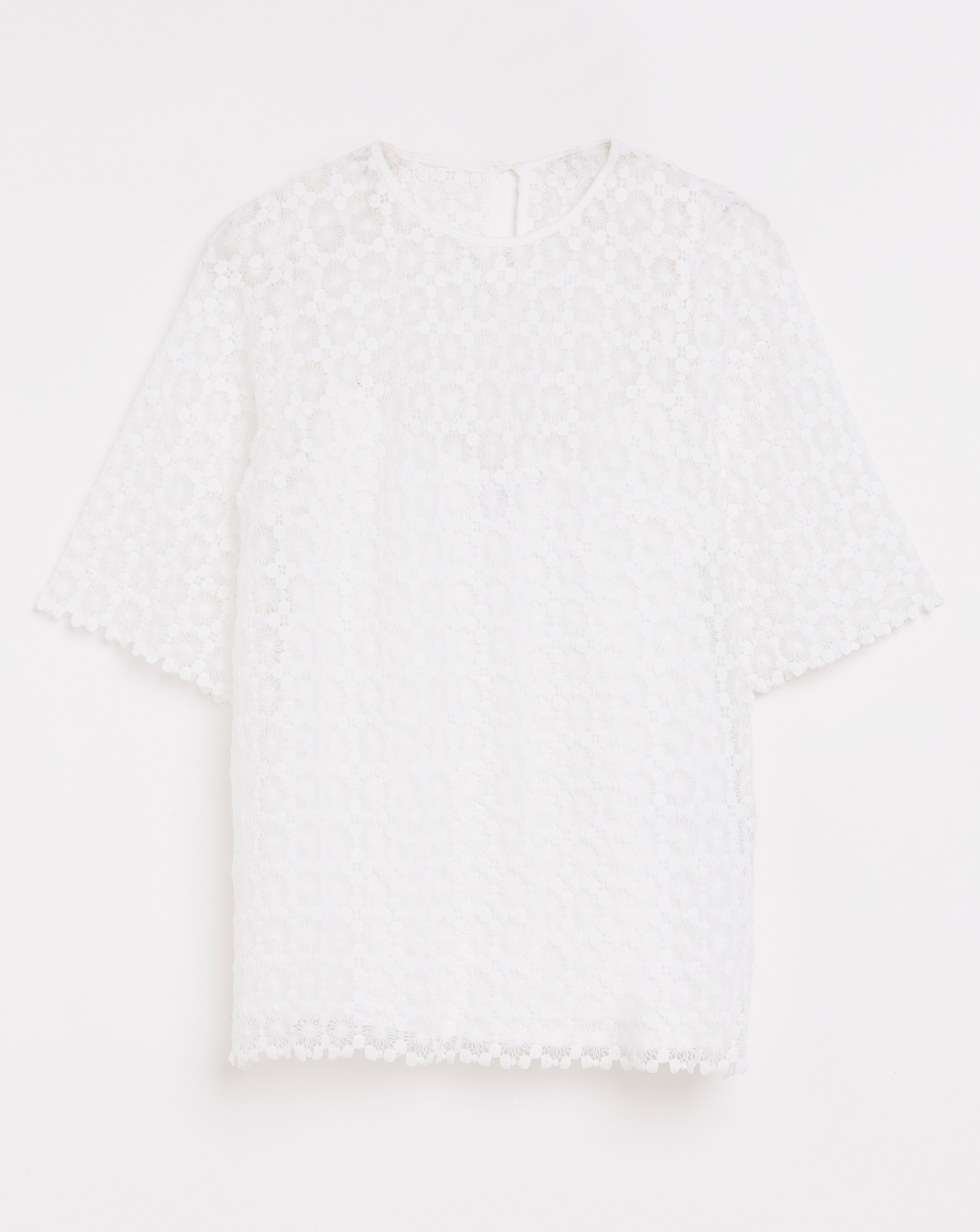 Short Sleeve Lace Top