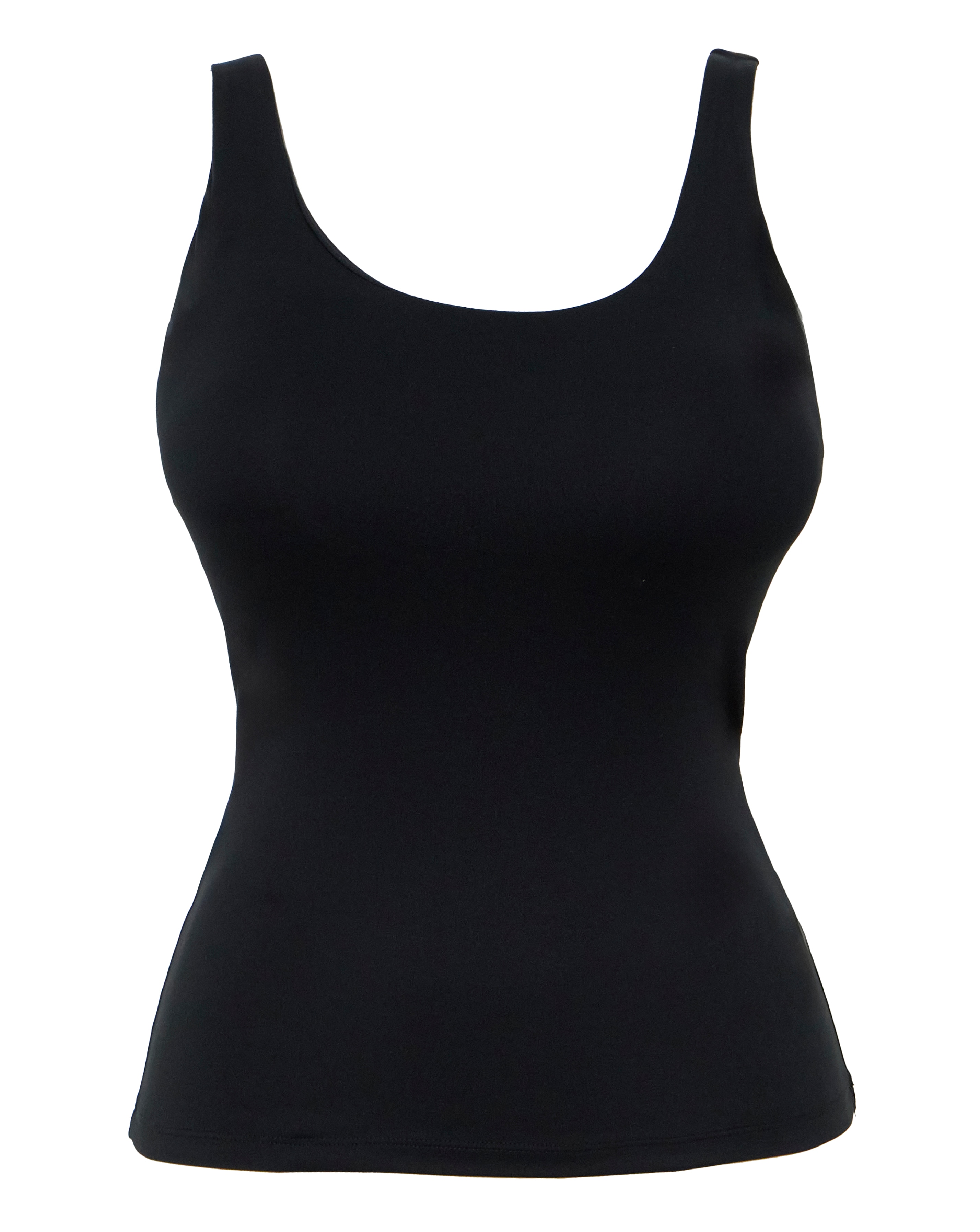 Black Active Sleeveless Longline Vest