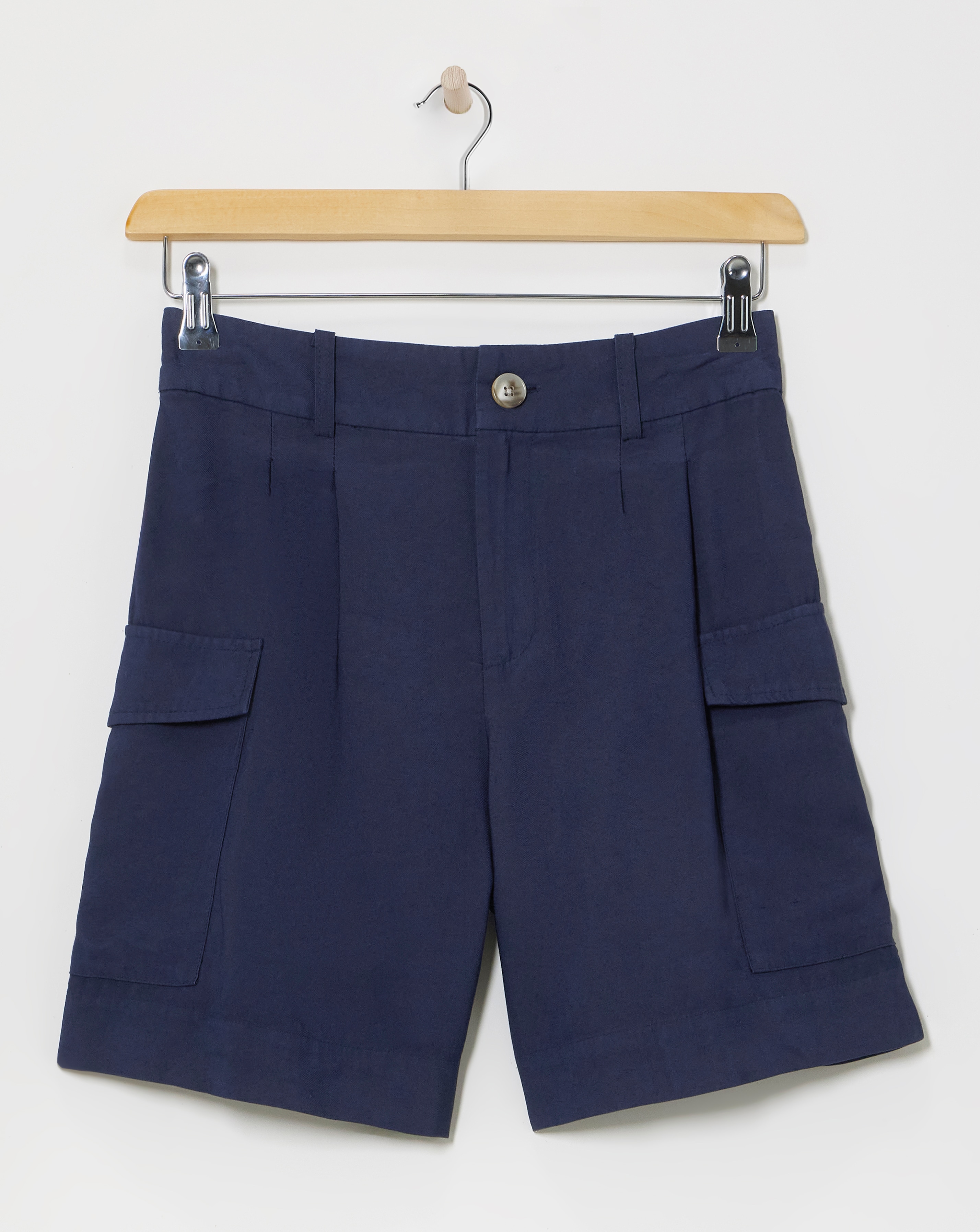 Lyocell Utility Bermuda Shorts