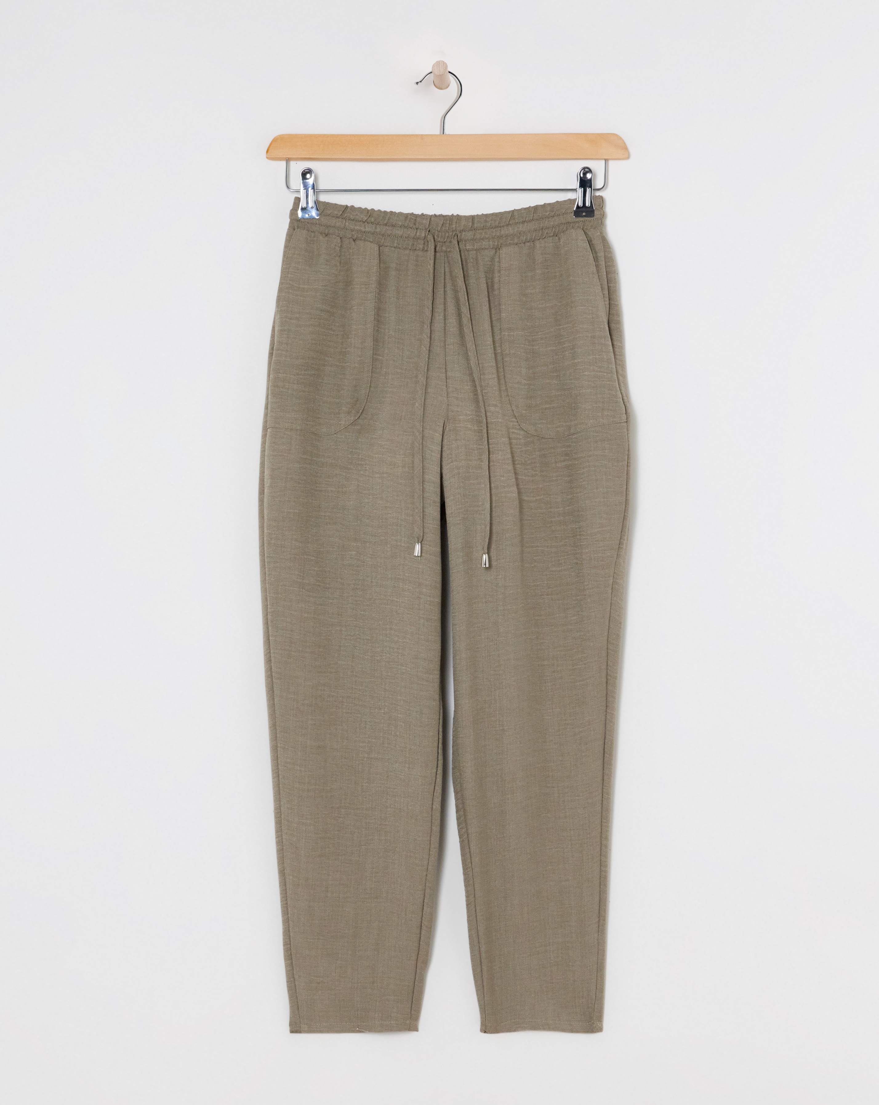 Herringbone Tapered Pull On Trouser