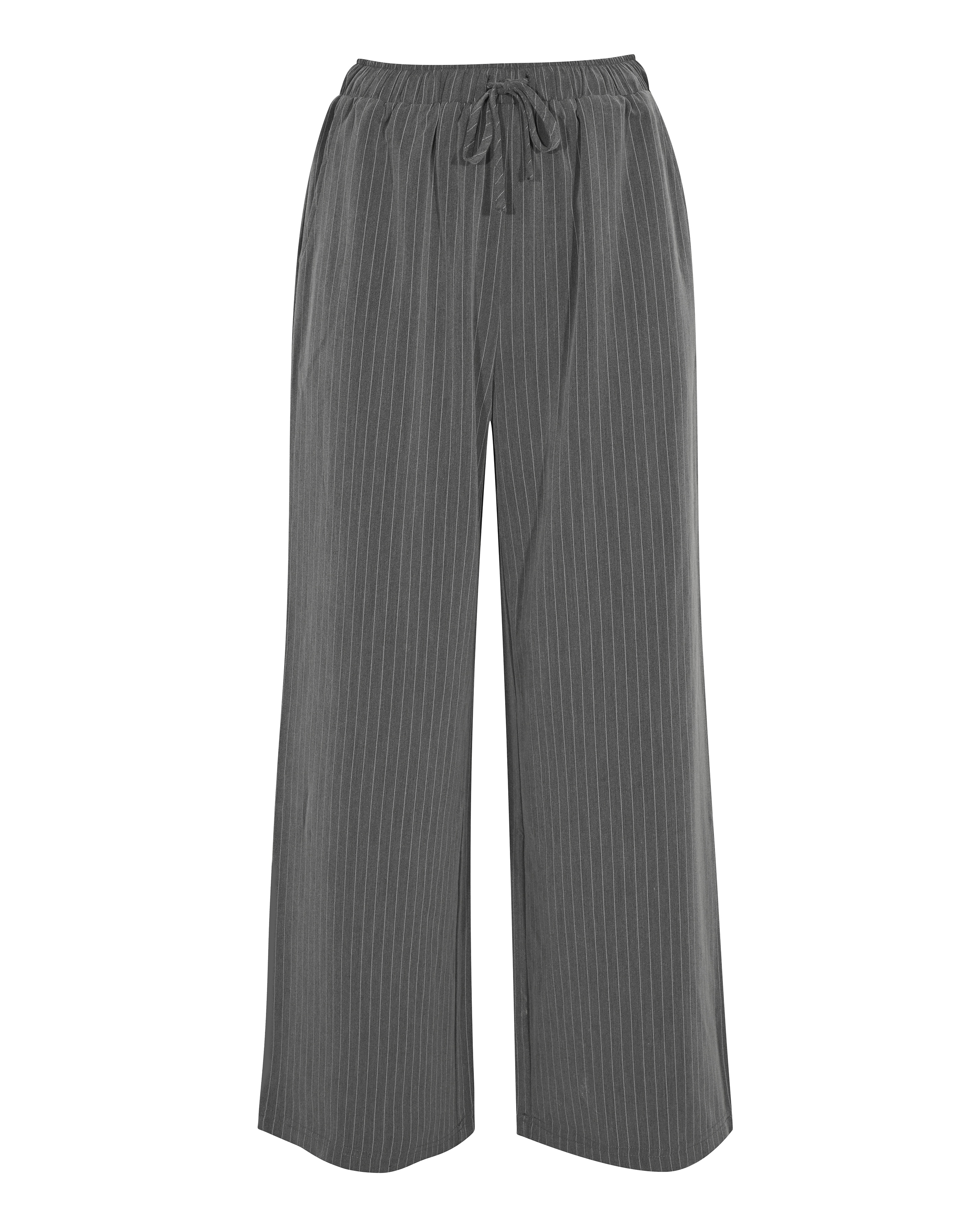 Soft Pull On Pinstripe Trousers