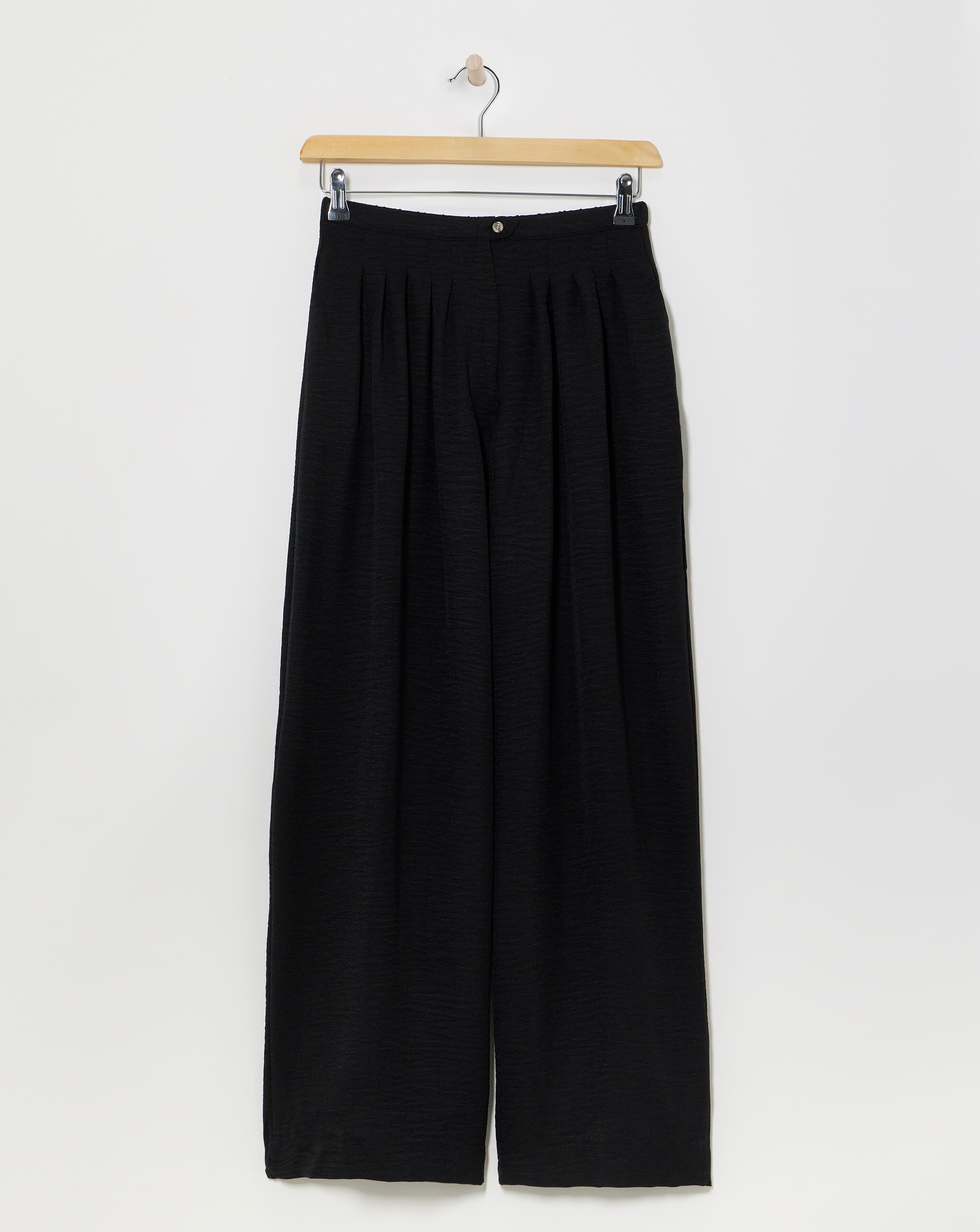 Herringbone Wide Leg Trouser