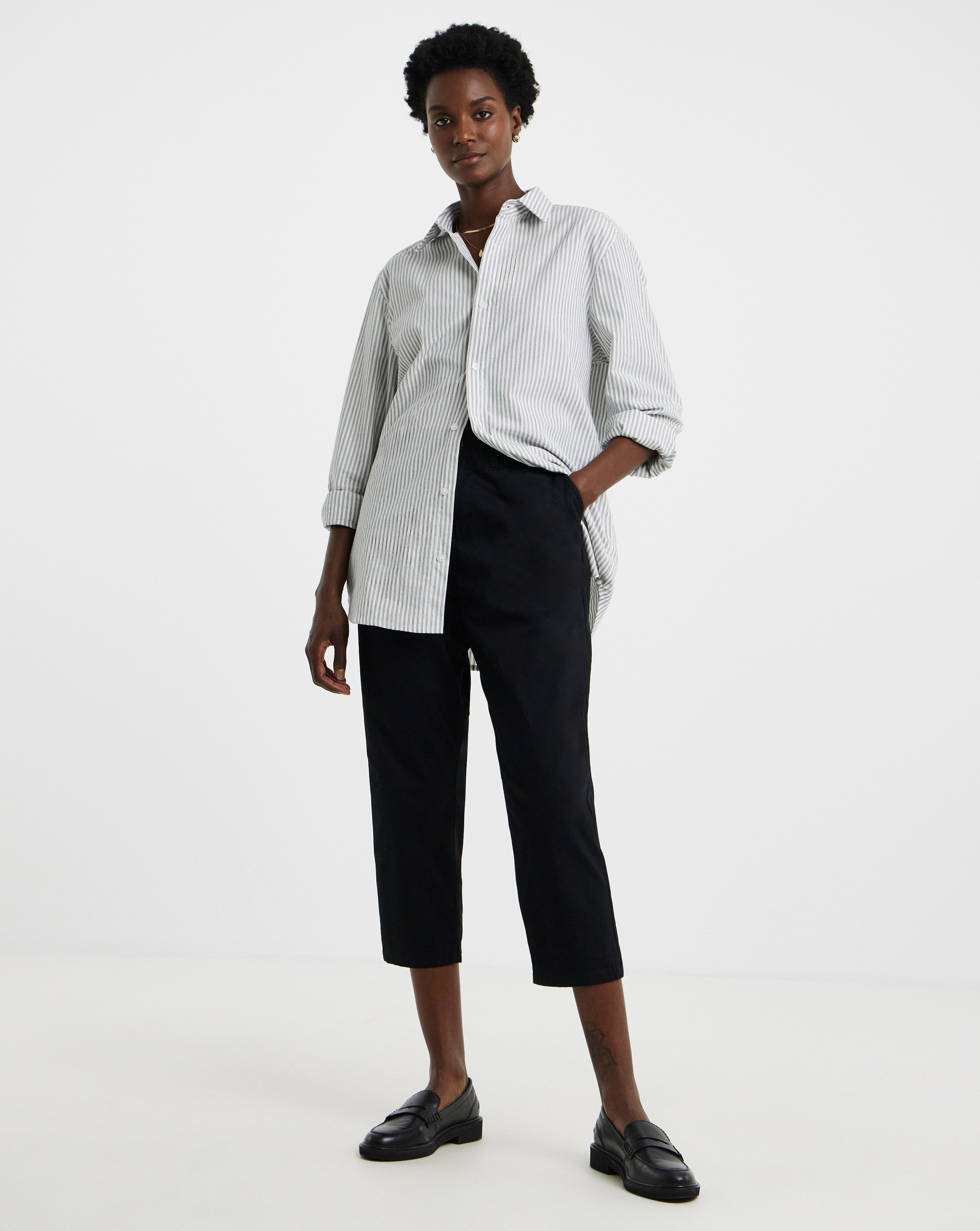 Stretch Cropped Chino Trouser