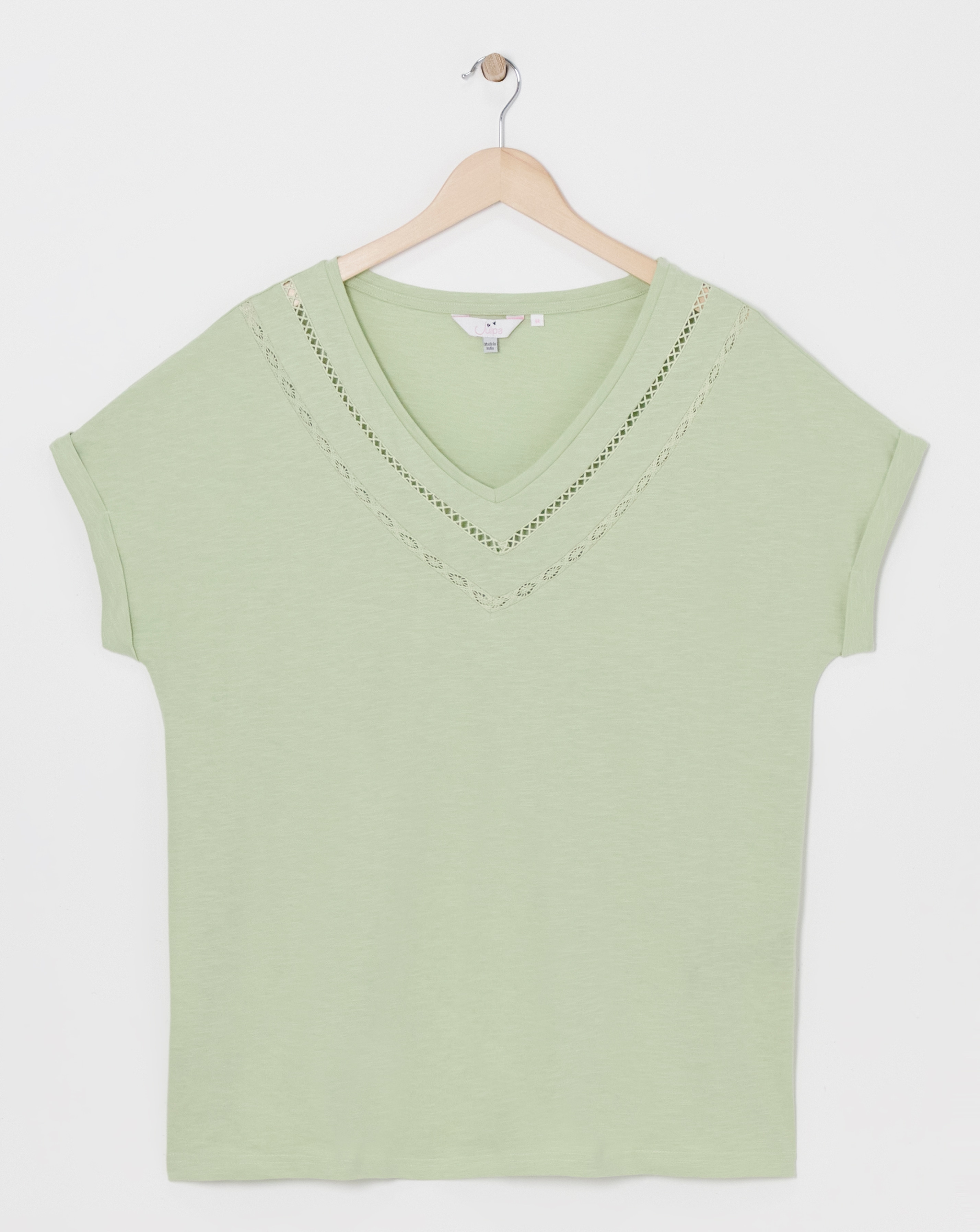 Julipa V Neck Lace T-Shirt