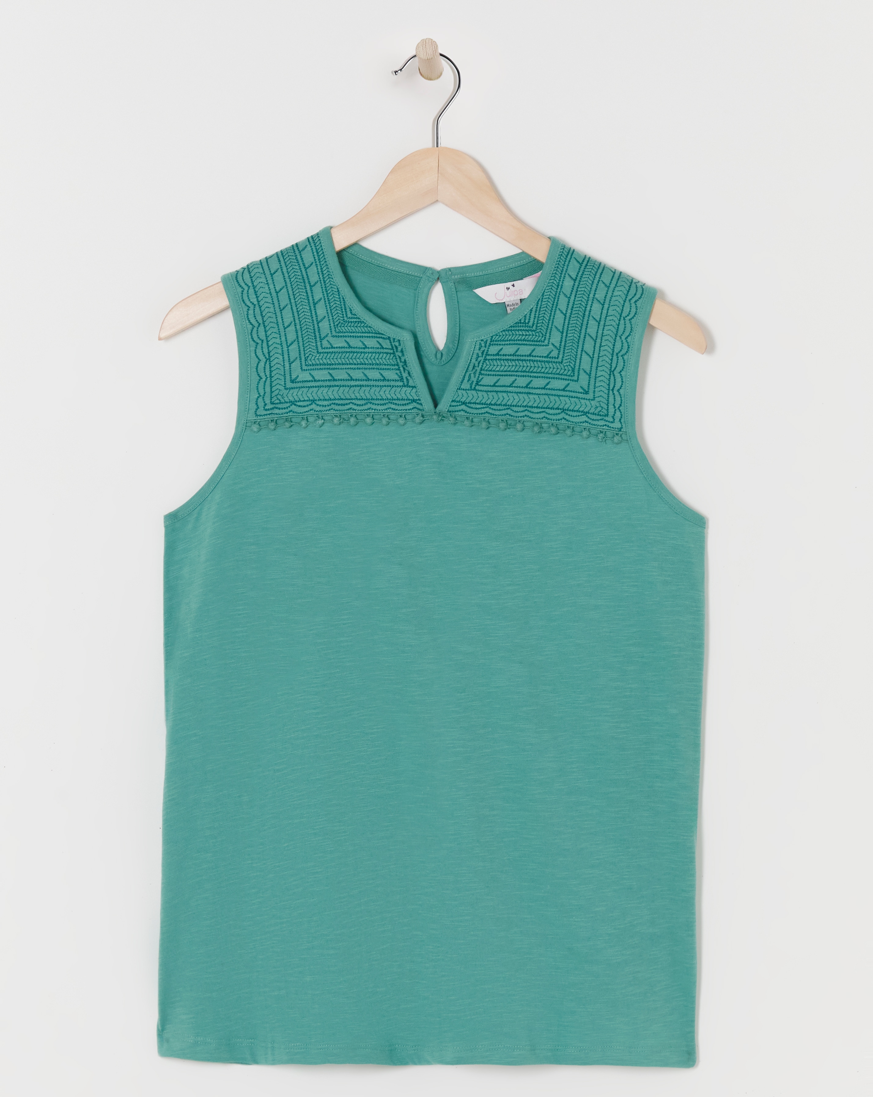 Julipa Embroidered Jersey Vest