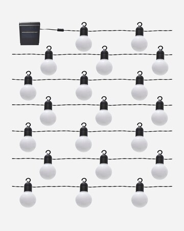 White Festoon Solar String Lights