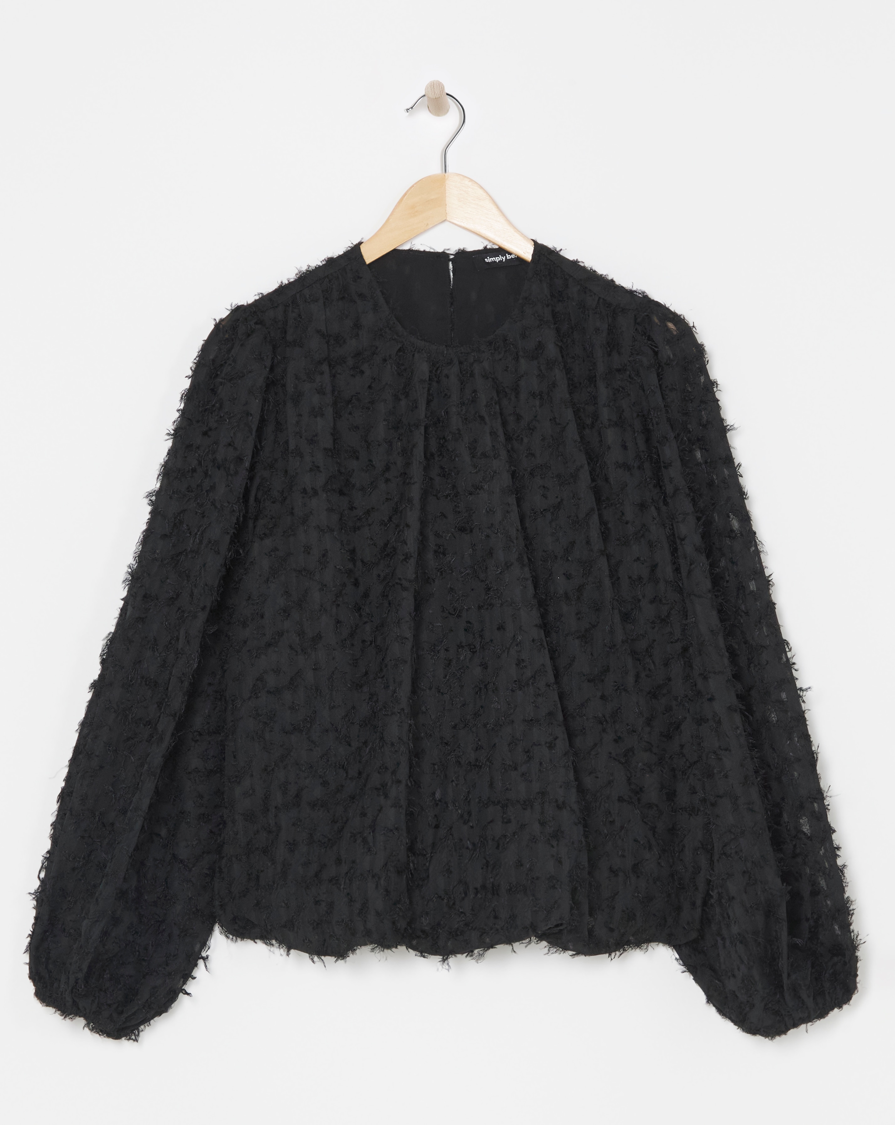 Textured Fluffy Blouse