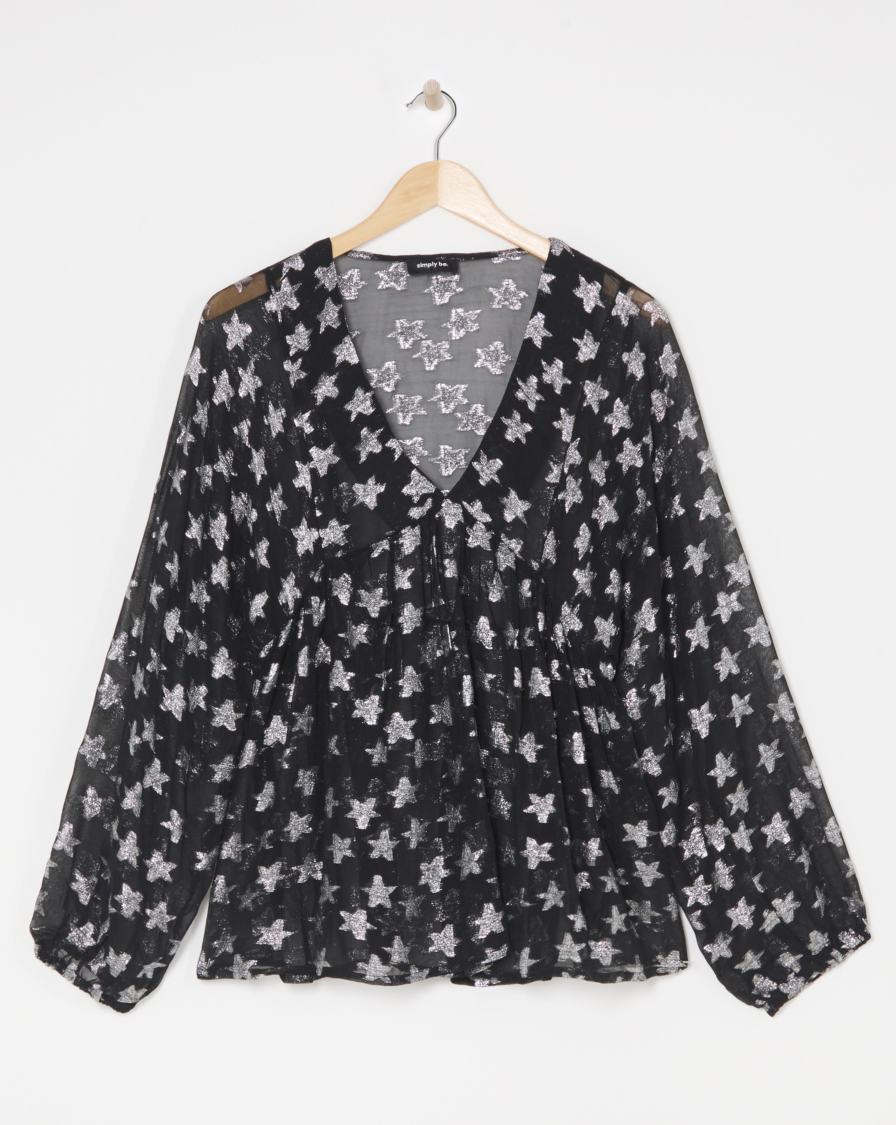 Star Jacquard Smock Top