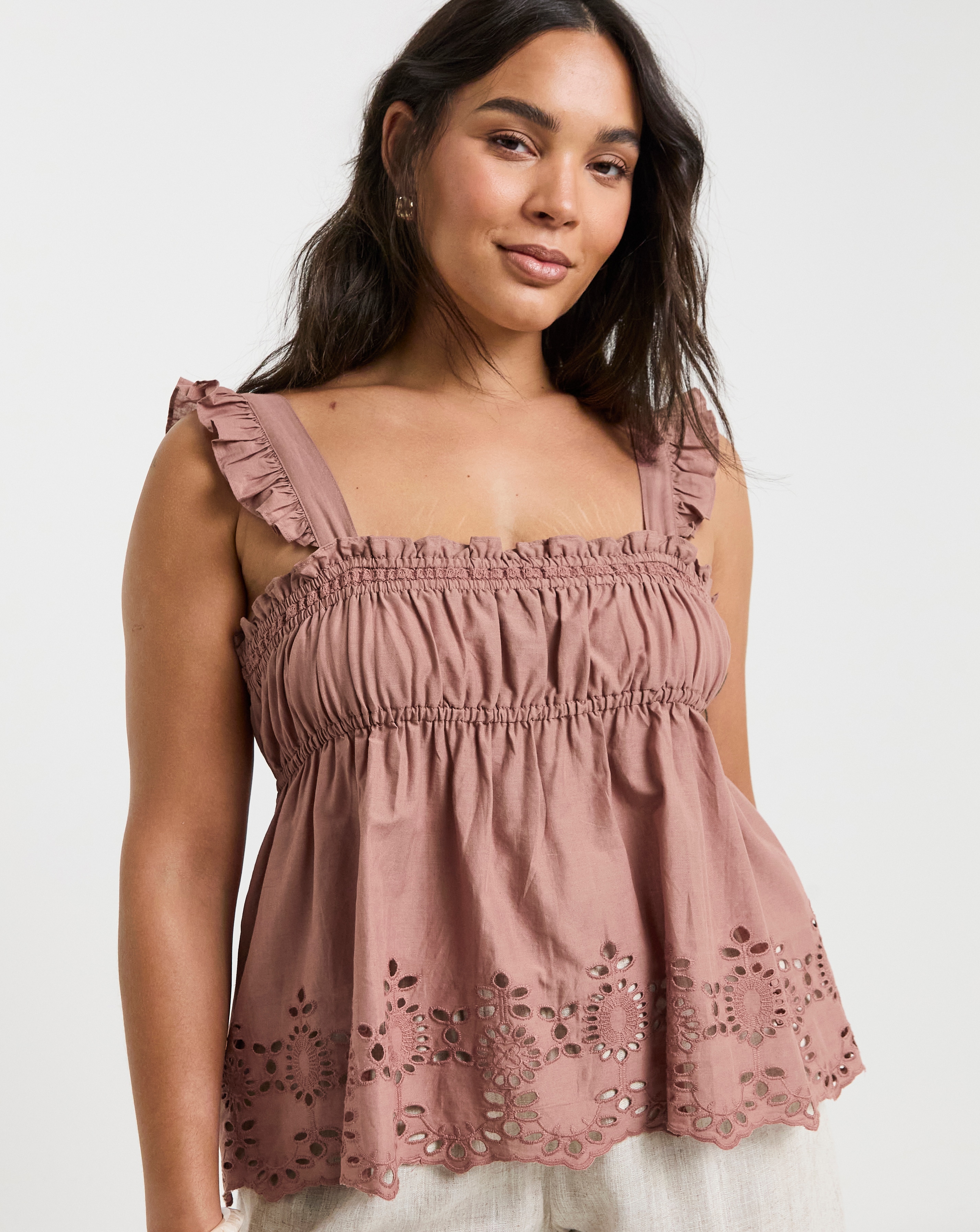 Simply Be Dusty Rose Detail Vest
