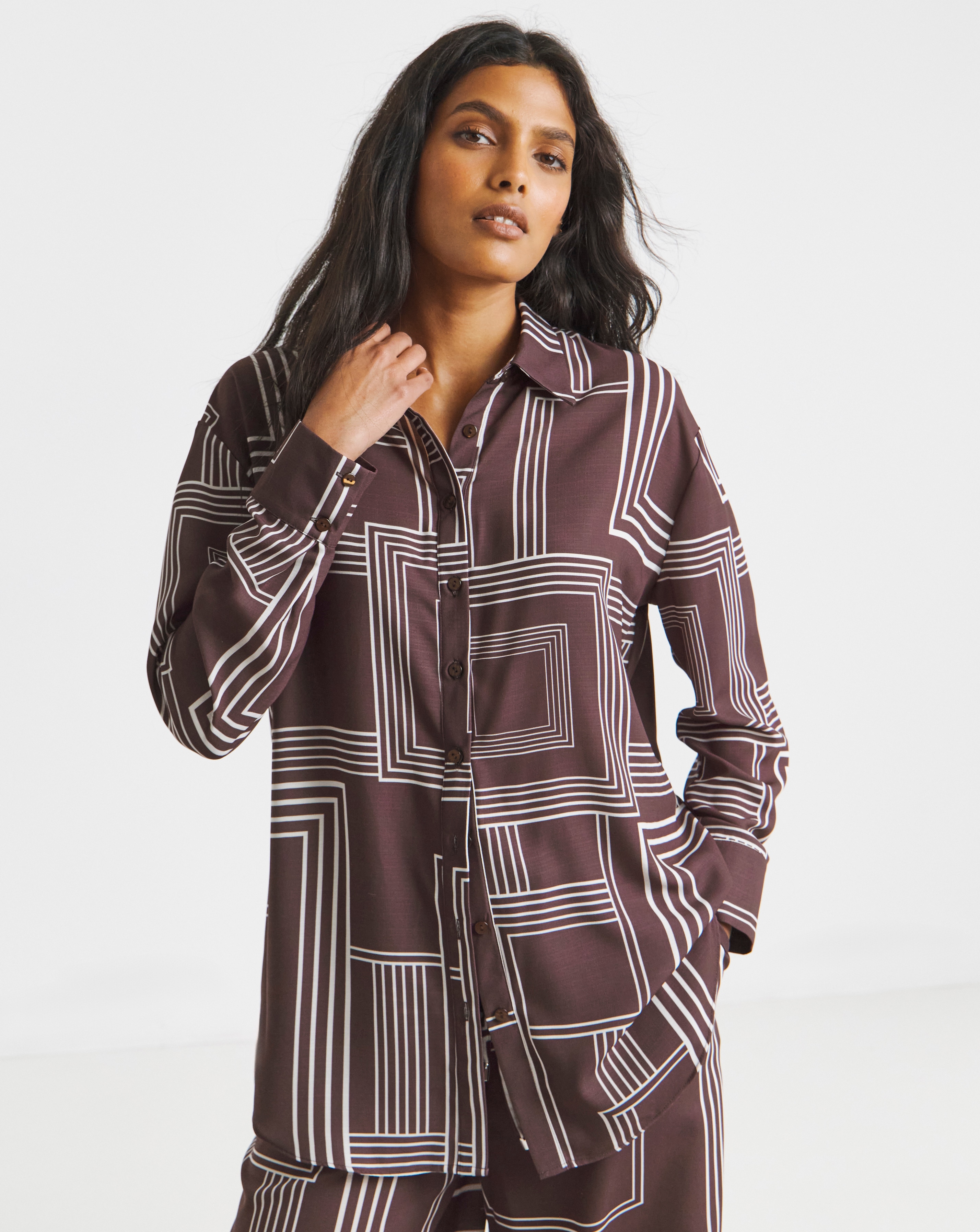 Printed Oversized Shirt