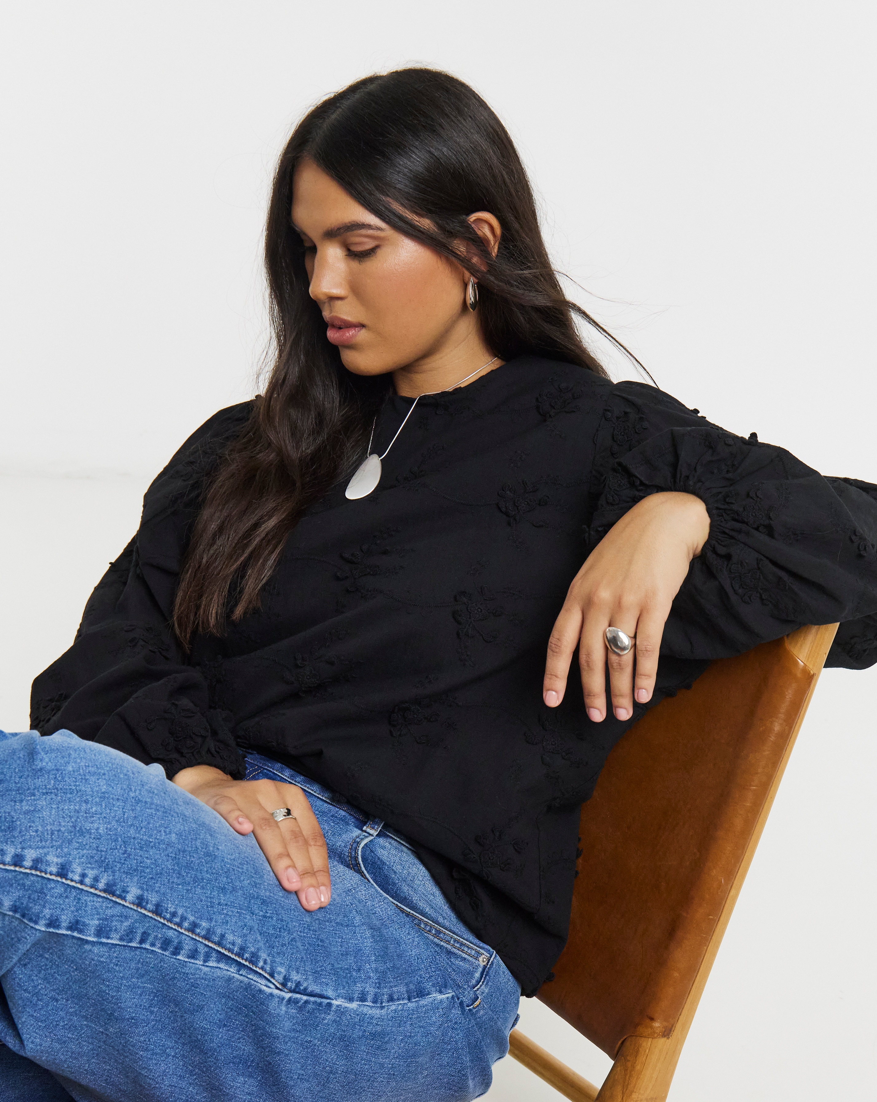 Simply Be Exaggerated Sleeve Top