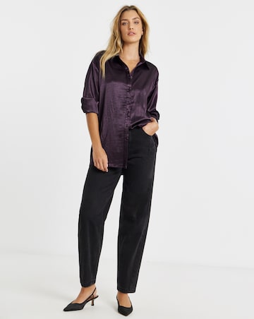Liquid Satin Oversized Shirt
