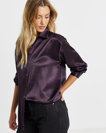 Liquid Satin Oversized Shirt