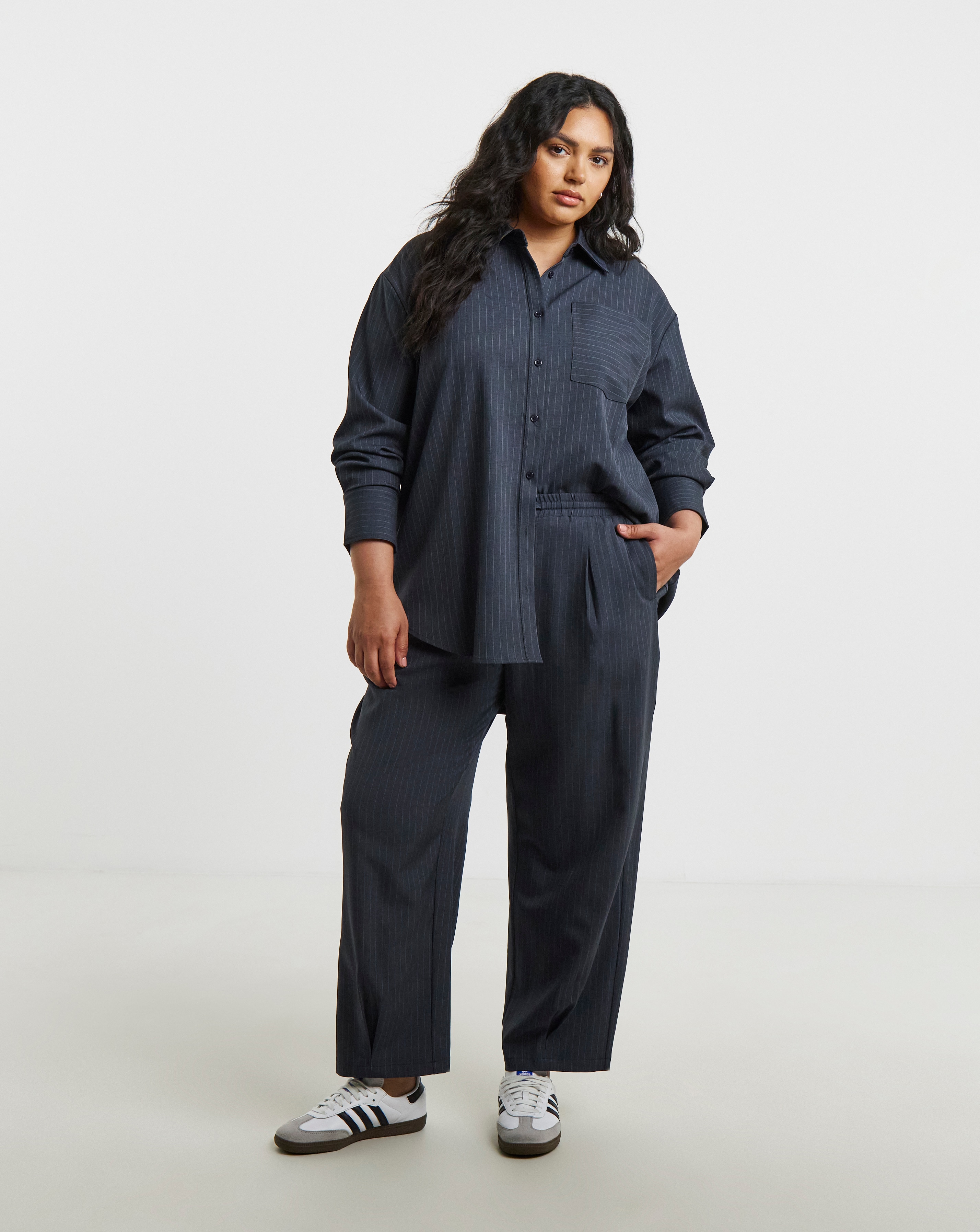 Oversized Pinstripe Shirt