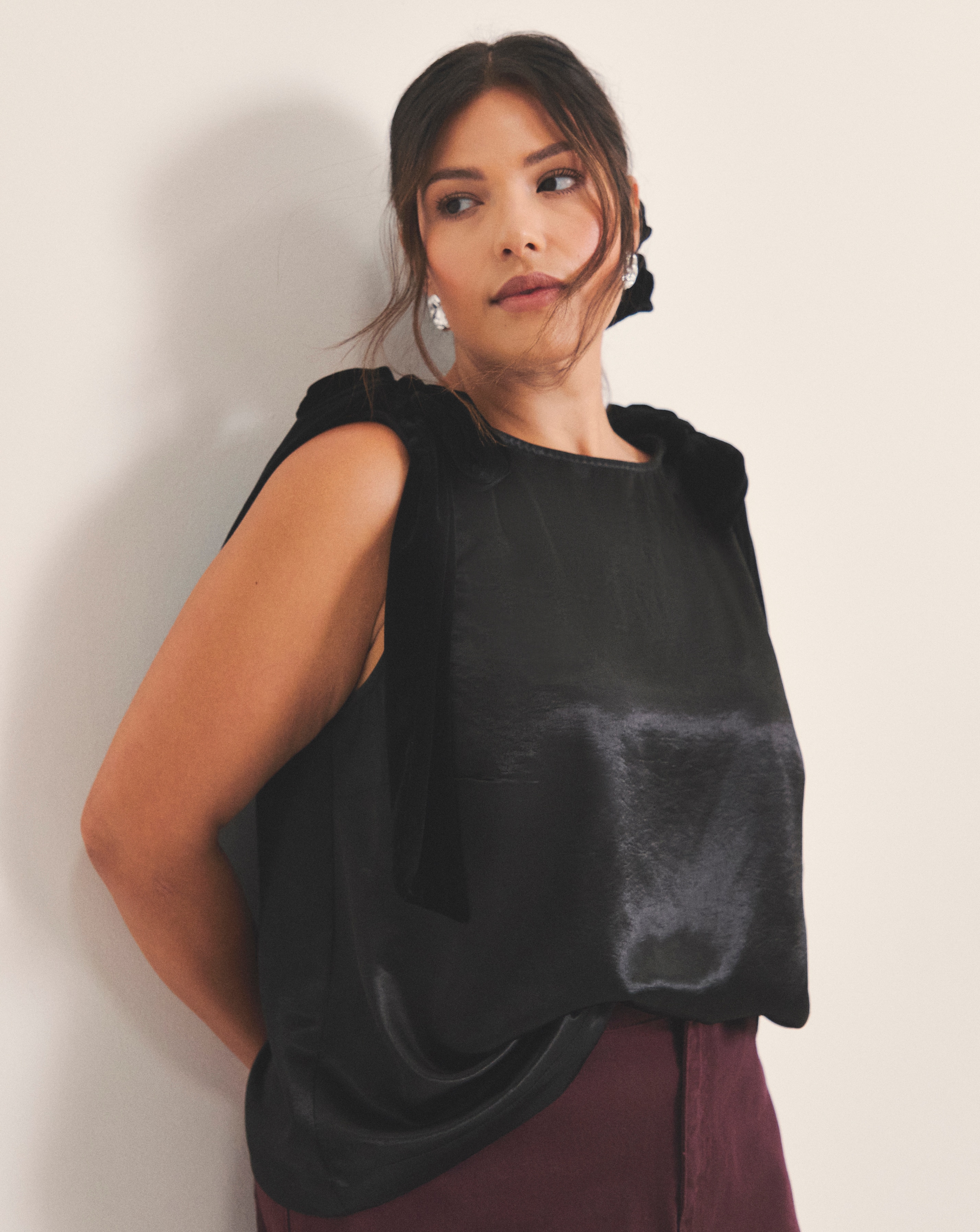 Simply Be Bow Strap Cami Top