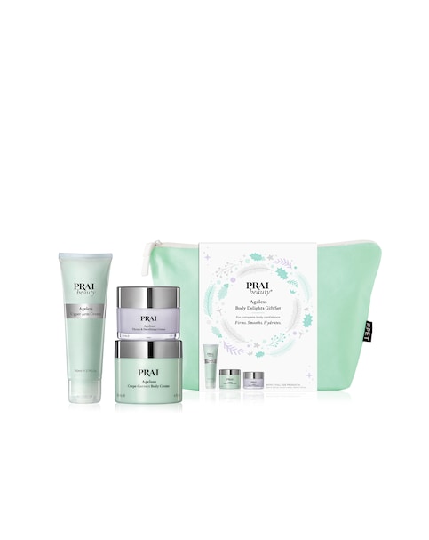 PRAI Beauty Ageless Delights Green Bag