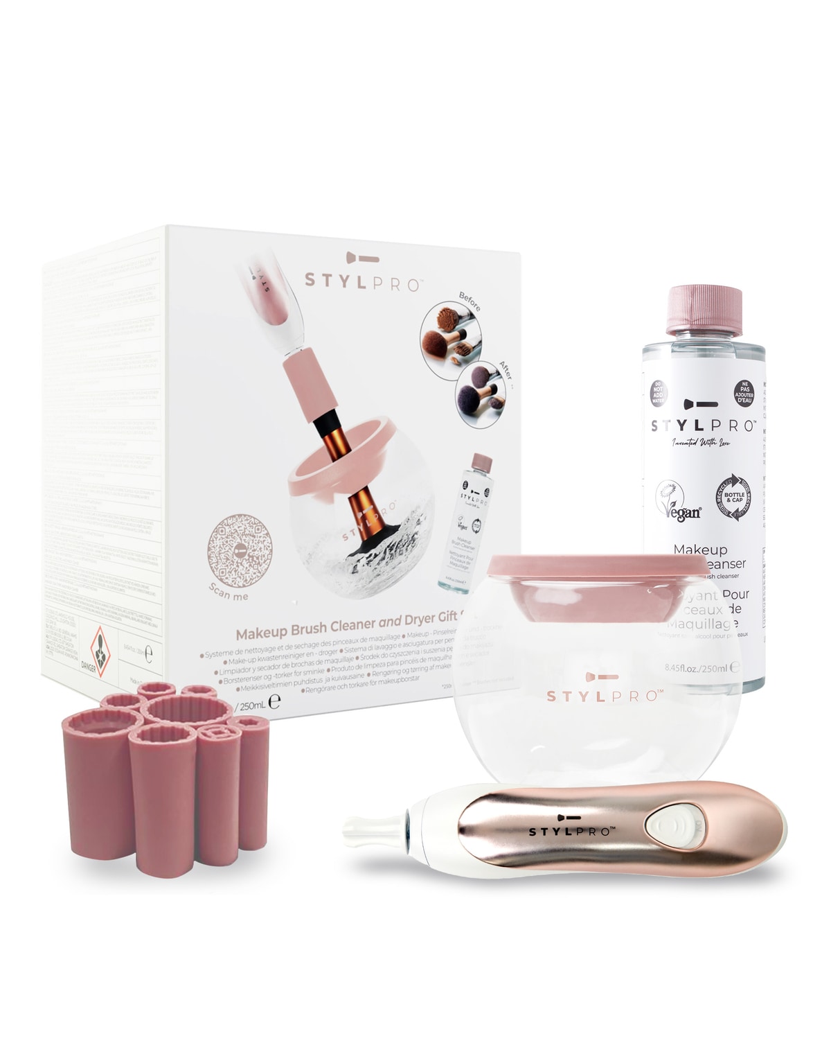 Stylpro Rose Gold Makeup Brush Cleaner