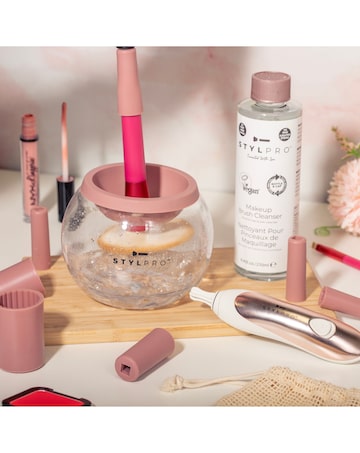 Stylpro Rose Gold Makeup Brush Cleaner Set