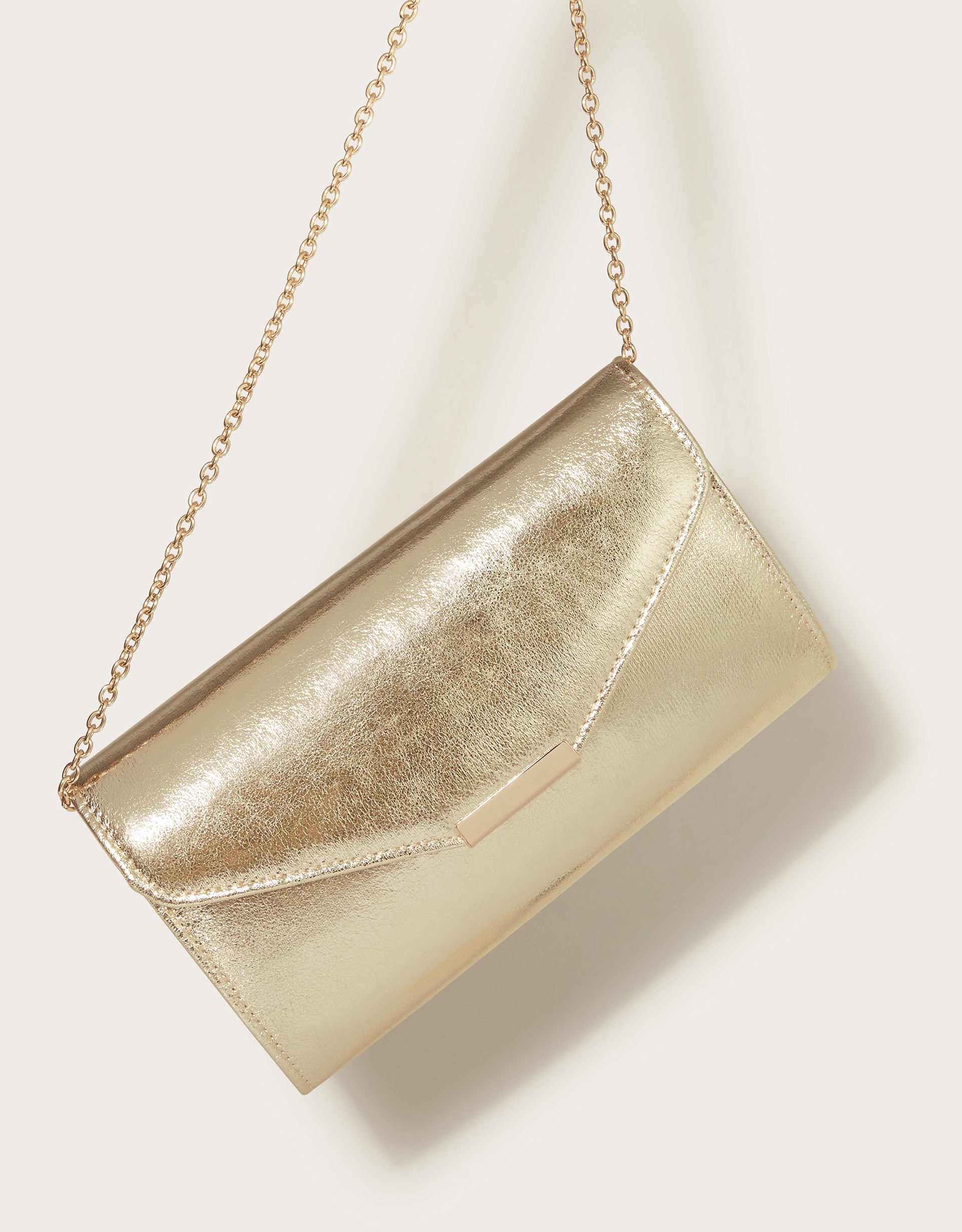 New In - Monsoon Metallic Clutch Bag