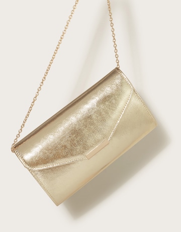 Monsoon Metallic Clutch Bag
