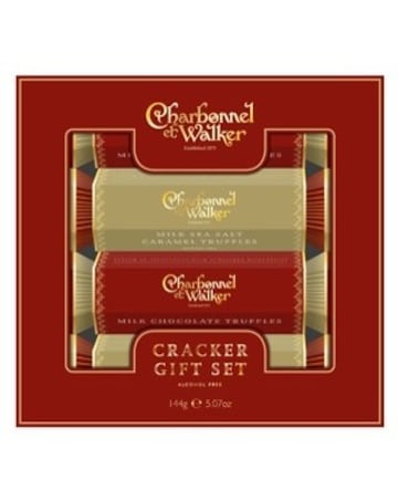 Charbonnel & Walker Cracker Gift Set: 2 x Milk & 2 x Milk Salt Caramel Truffle