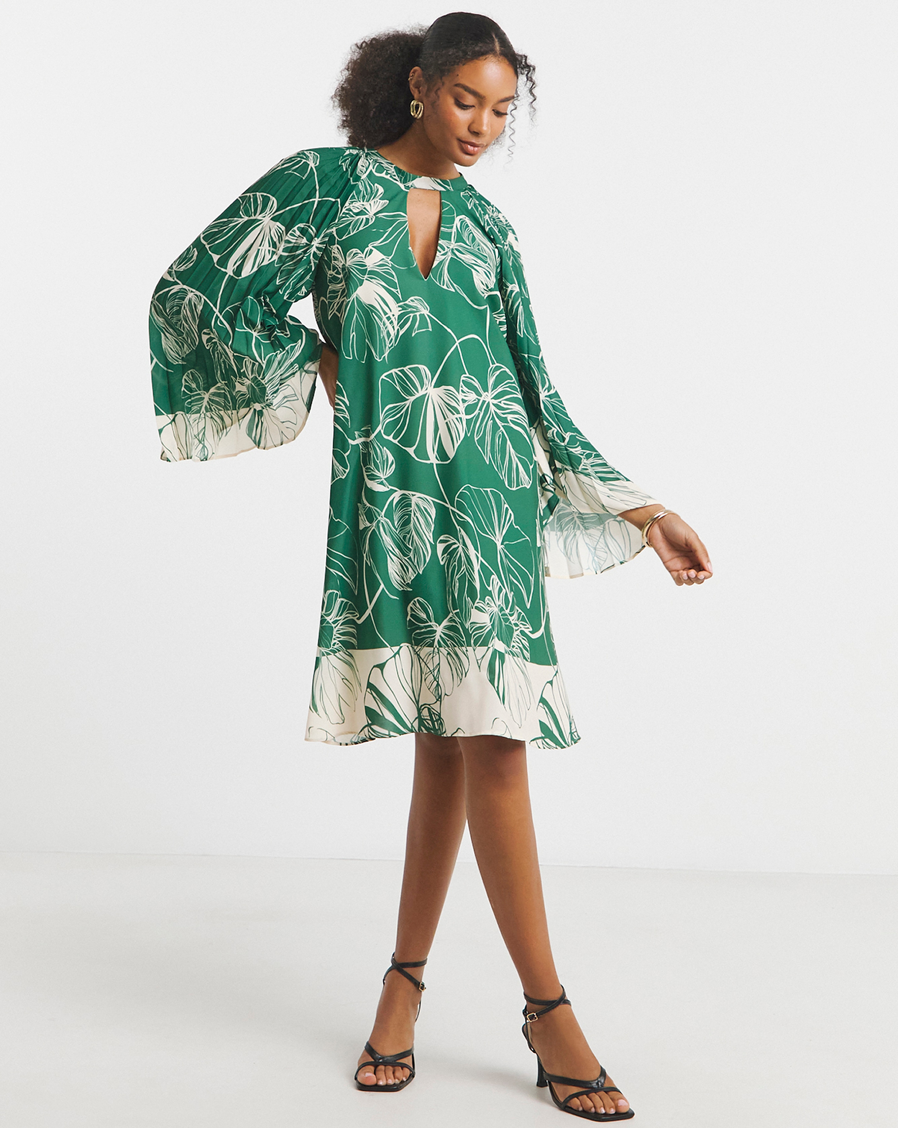 Joanna Hope Bat Wing Shift Dress