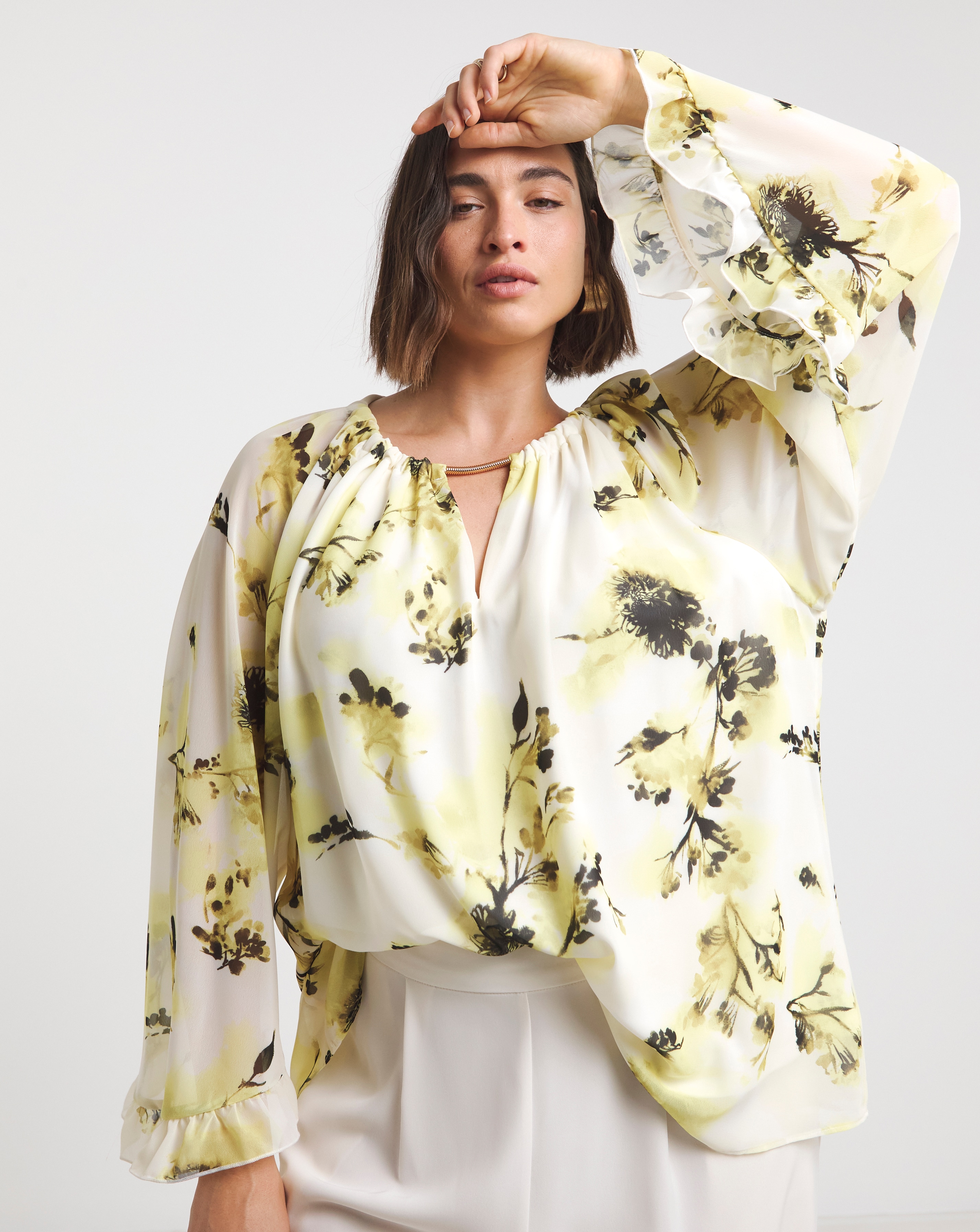 Joanna Hope Blouse With Neck Detail