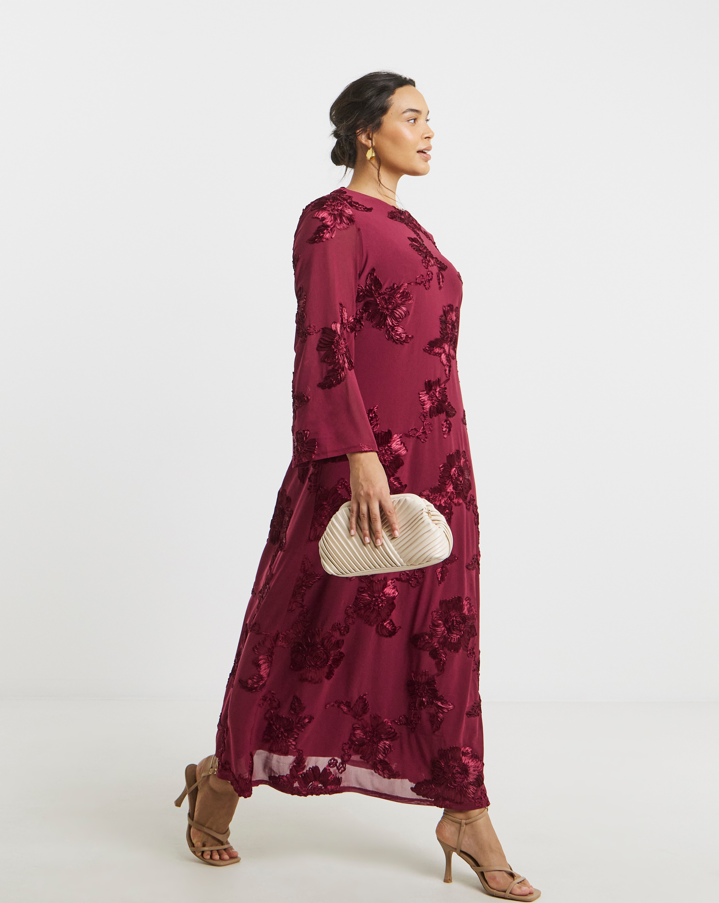 New In - Joanna Hope Textured Floral Dress