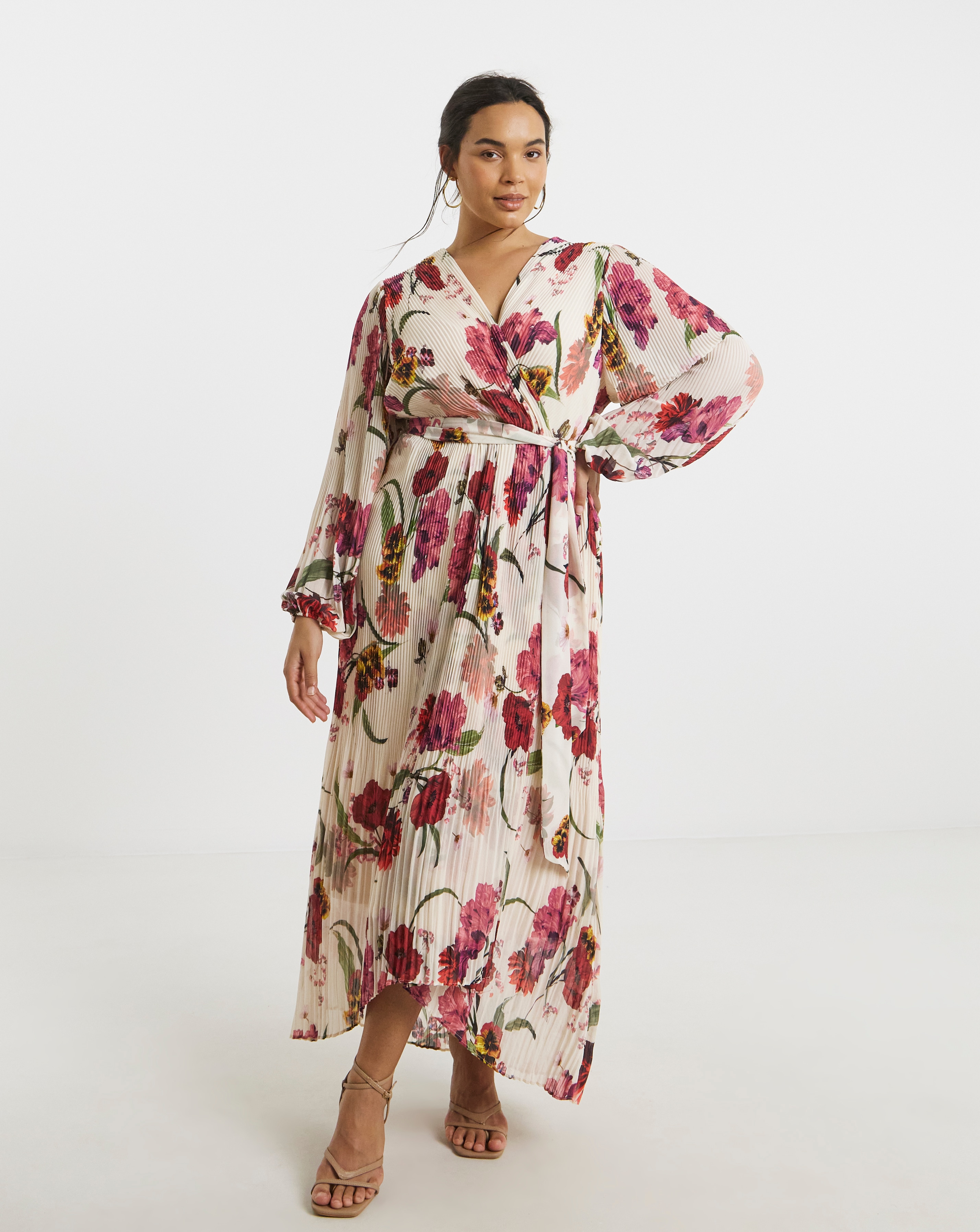 New In - Joanna Hope Pleated Wrap Dress