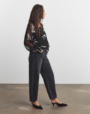 Joanna Hope Printed Crinkle Shirt