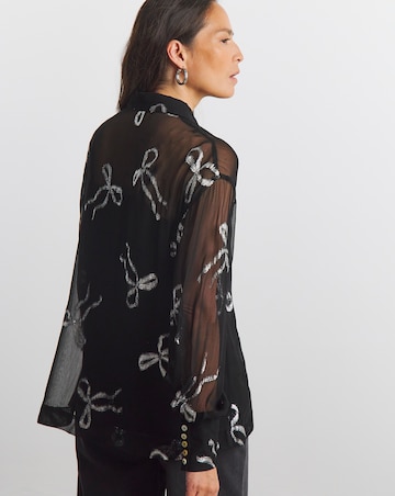 Joanna Hope Printed Crinkle Shirt