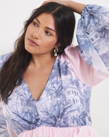 Joanna Hope Printed Volume Maxi Dress