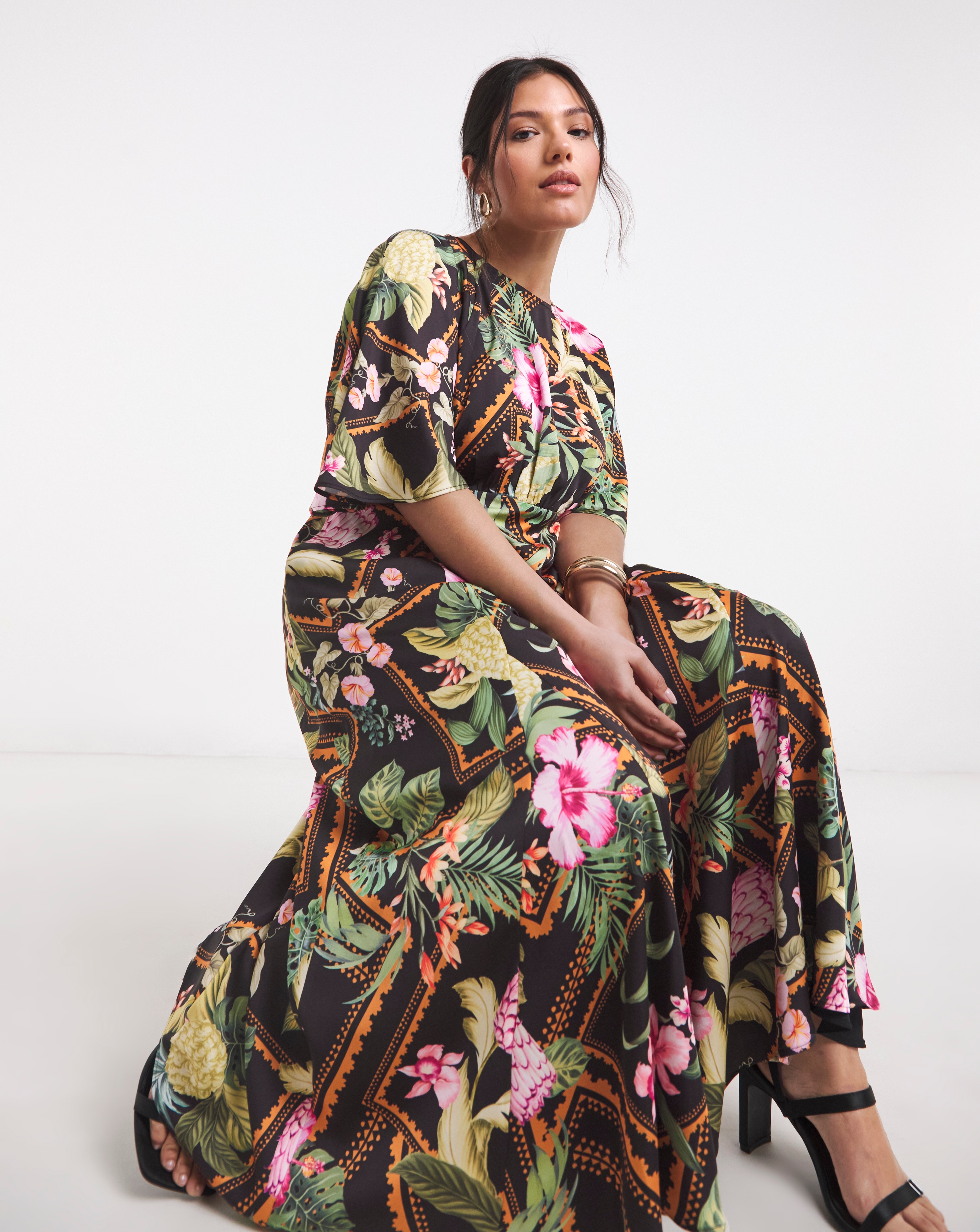 New In - Joanna Hope Printed Tea Dress