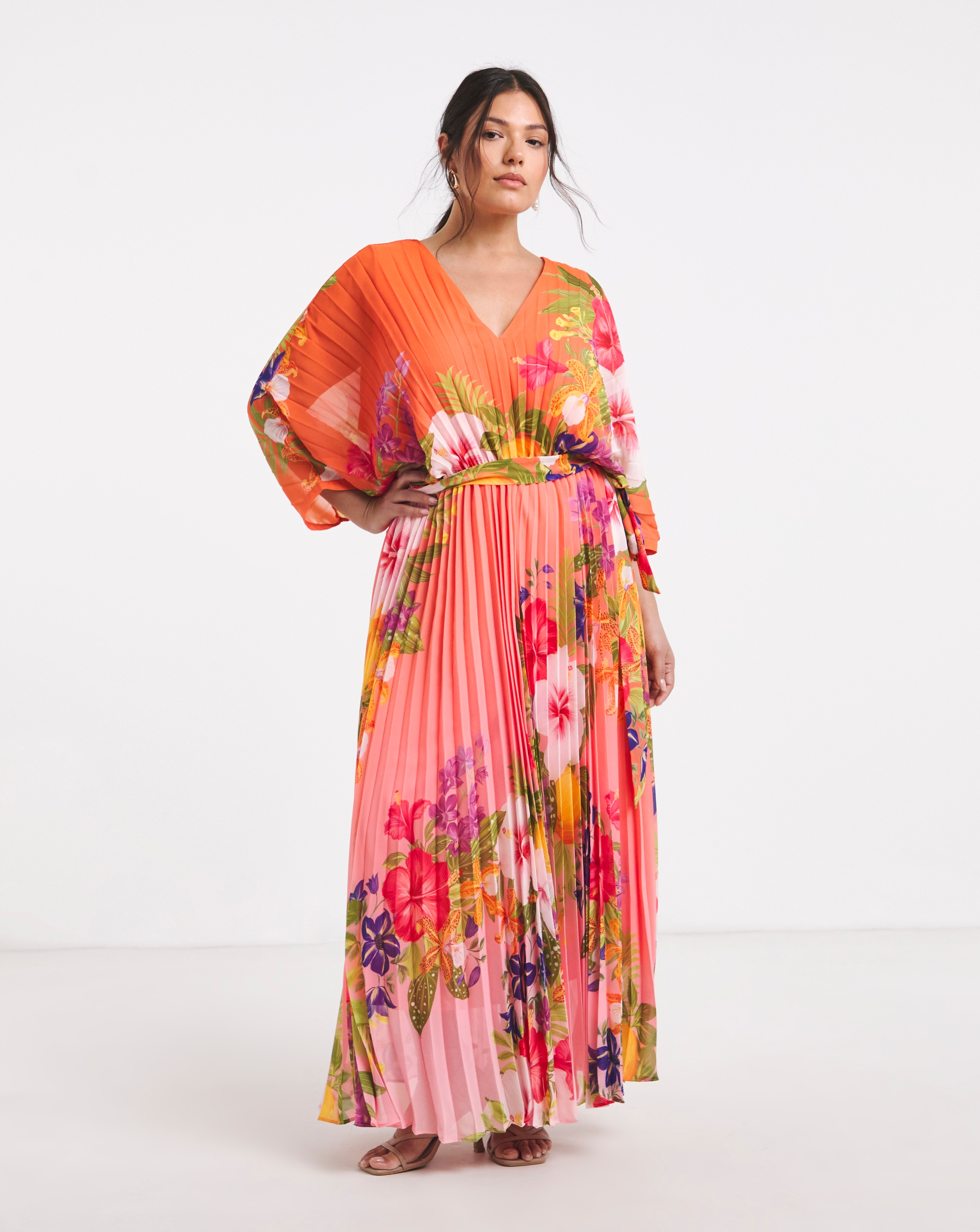 New In - Joanna Hope Pleated Maxi Dress