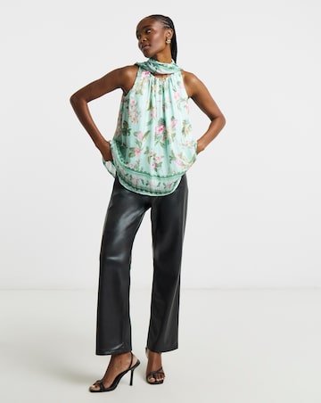 Joanna Hope Halter Neck Drape Blouse