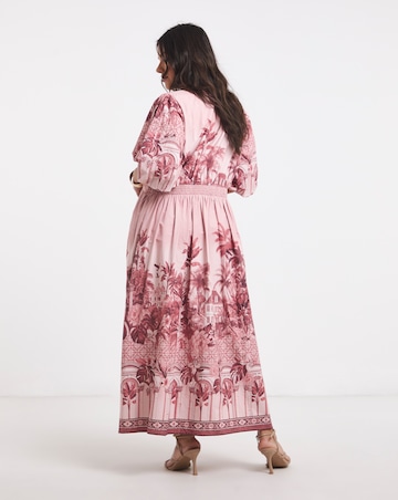 Joanna Hope Cotton Poplin Printed Dress