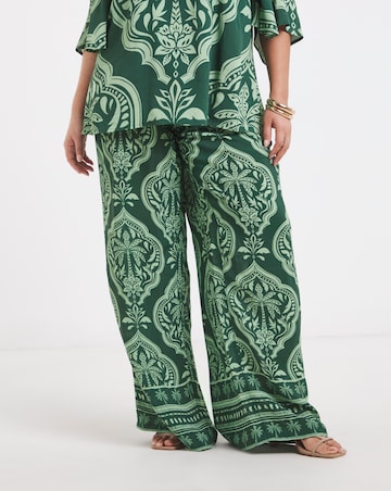 Joanna Hope Printed Wide Leg Trousers