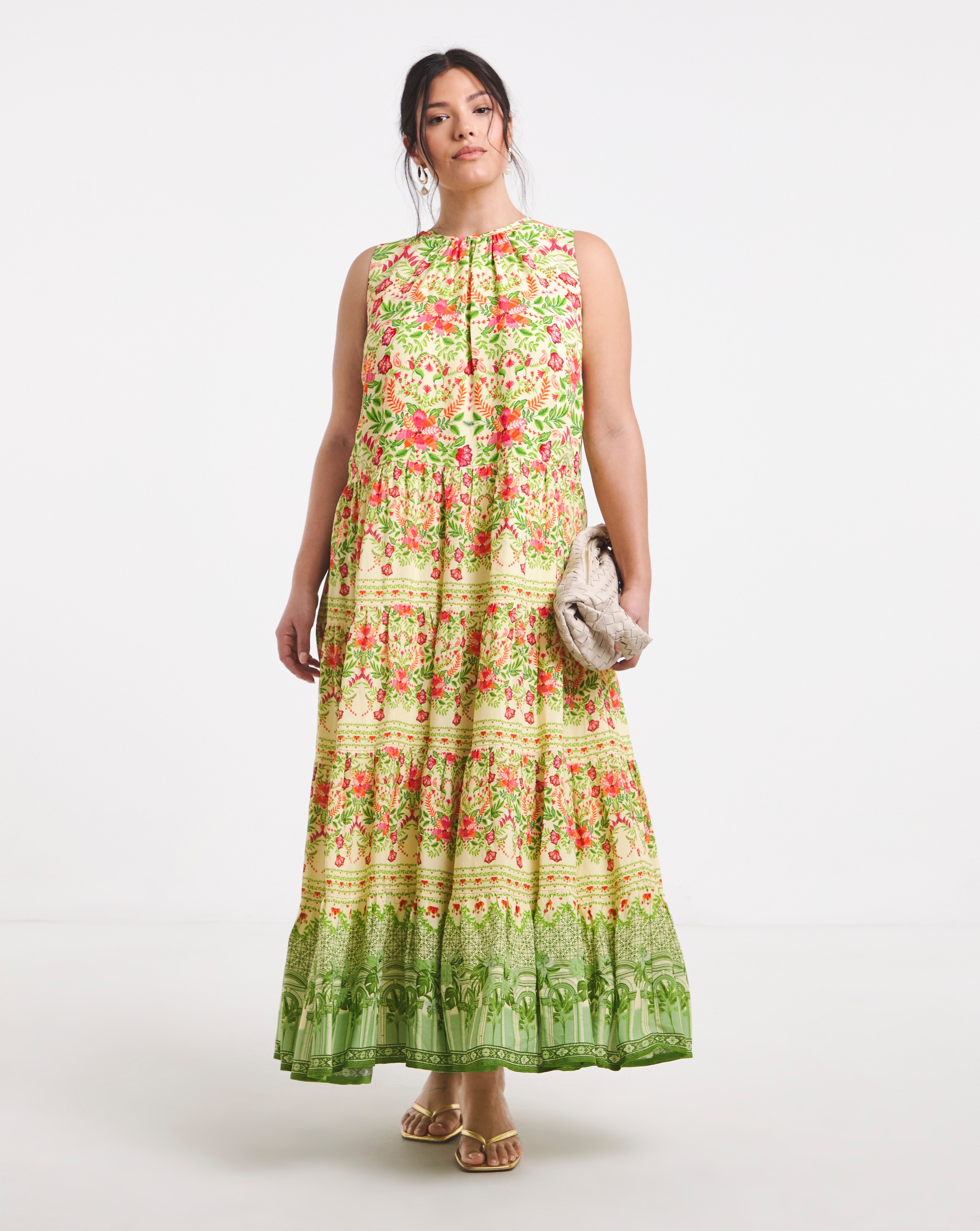New In - Joanna Hope Printed Tiered Dress