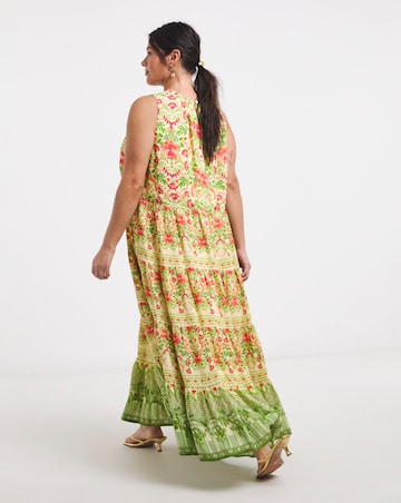 Joanna Hope Tiered Printed Dress