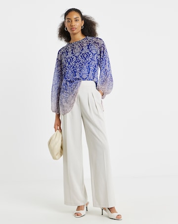 Joanna Hope Ombre Printed Blouse