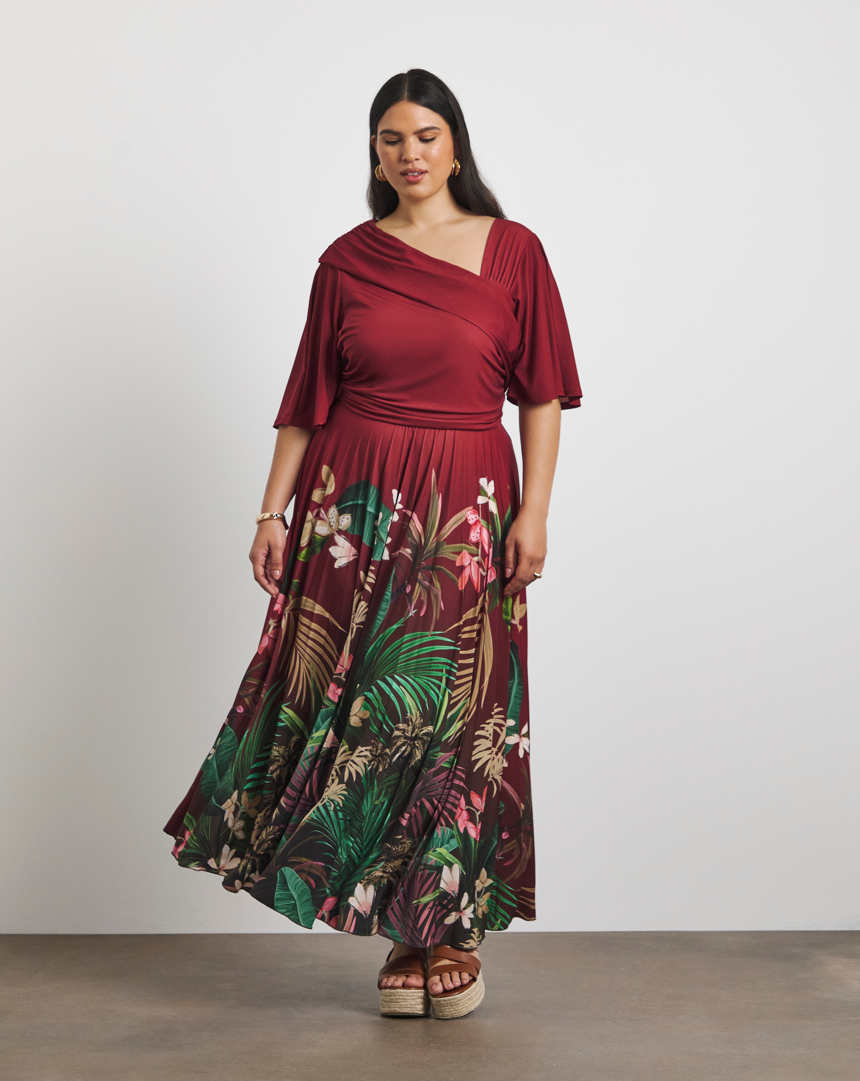 New In - Joanna Hope Pleated Jersey Dress