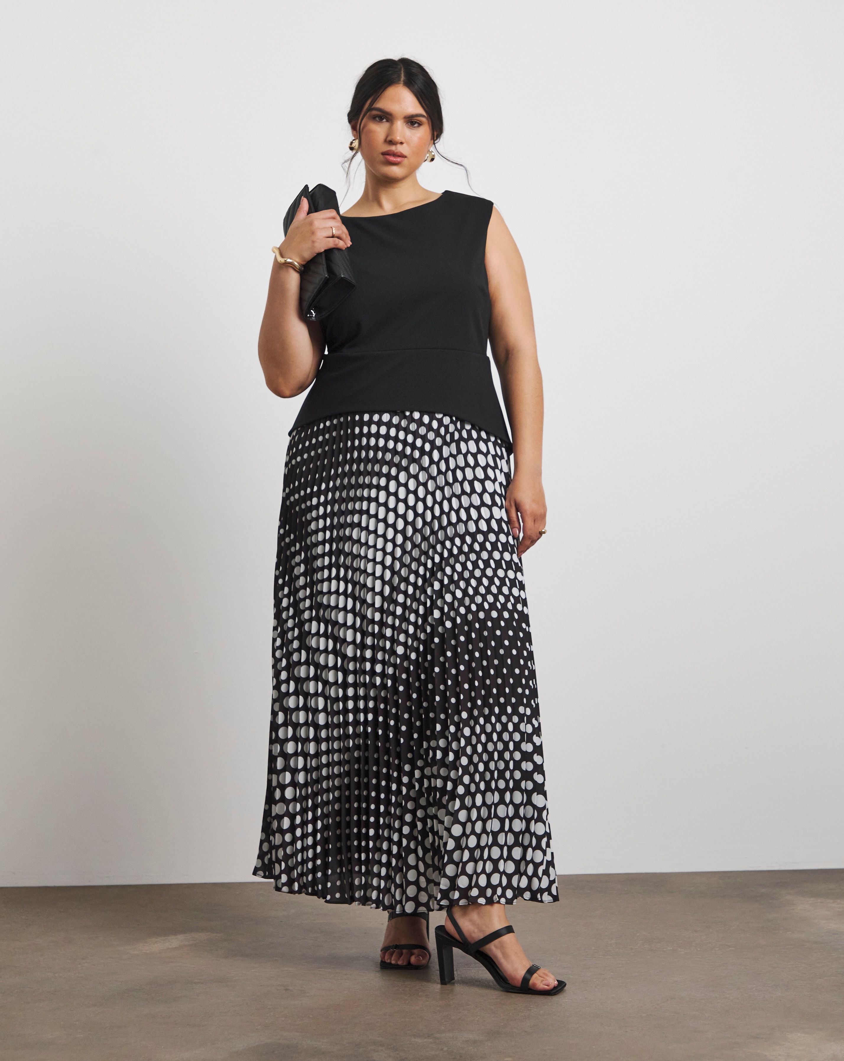 New In - Joanna Hope Chiffon Skirt Jersey Dress